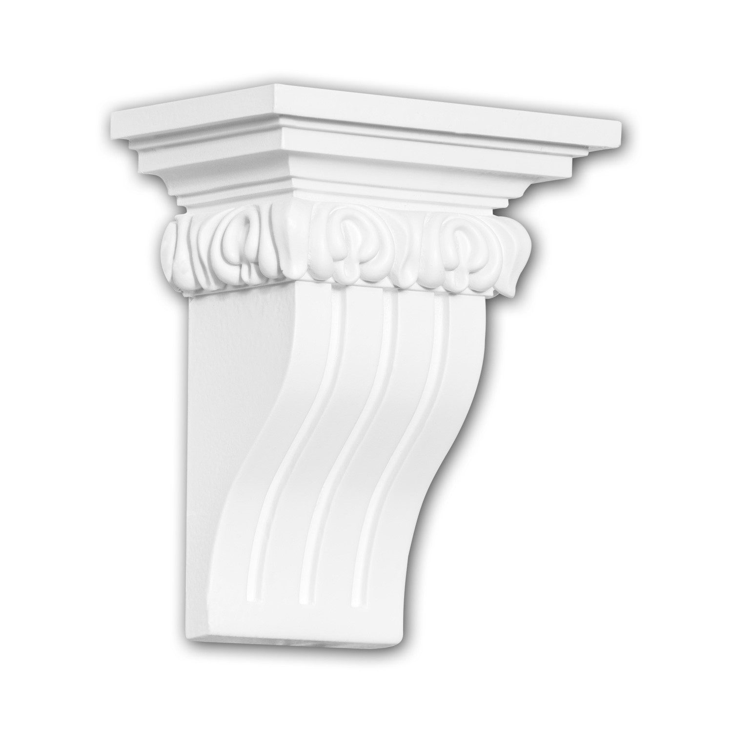 Profhome Wanddekoobjekt 119009 Konsole Zierelement dekoratives Element Stuckdekor (Konsole, 1 St., Wandboard, Zierelement, Wanddekoration), weiß, vorgrundiert, Stil: Ionisch. € 35,96, (€ 35,96 pro 1 Stk).