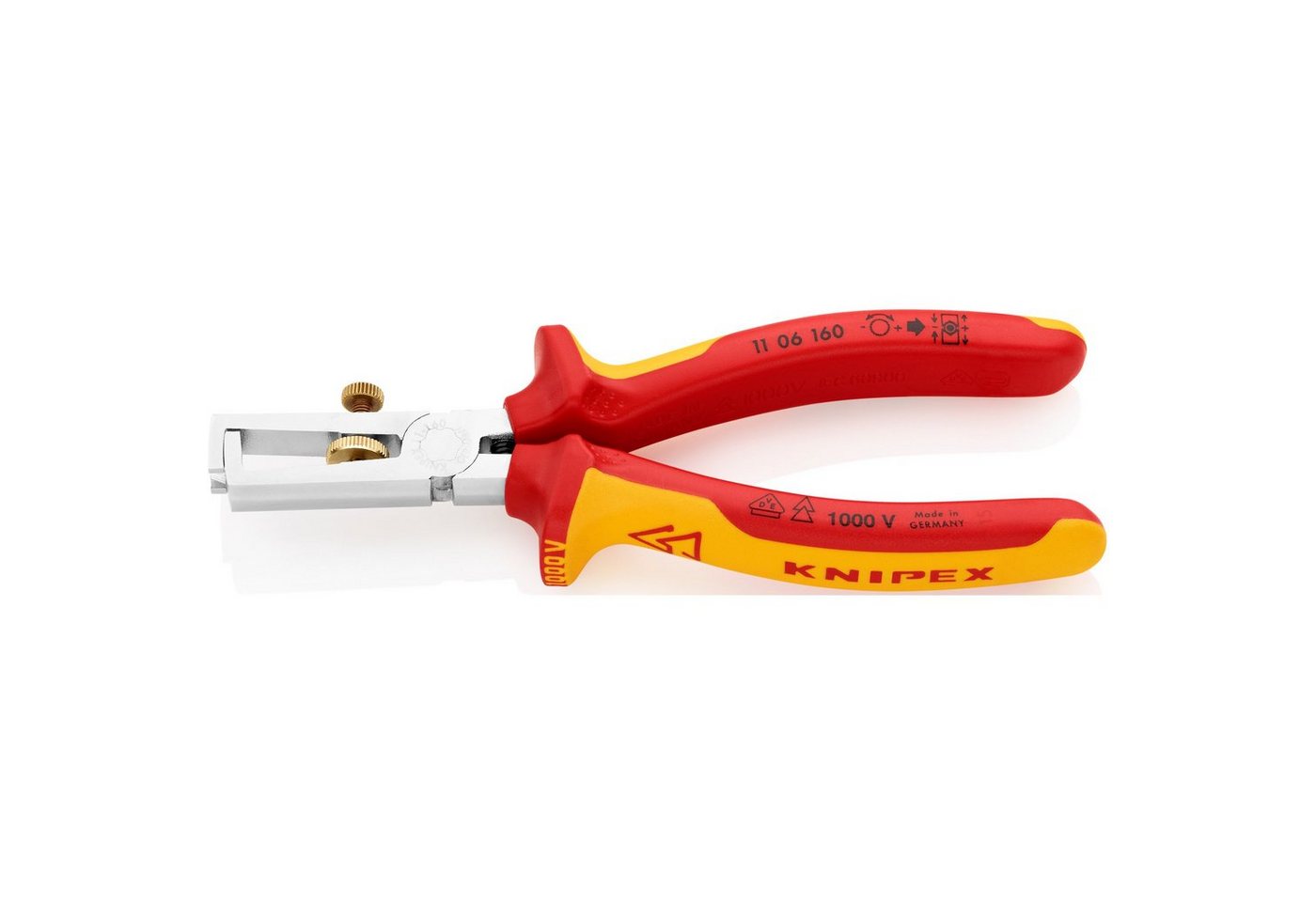 Thumbnail - Knipex Greifzange KNIPEX Abisolier-Zange 11 06 160 VDE, (mit