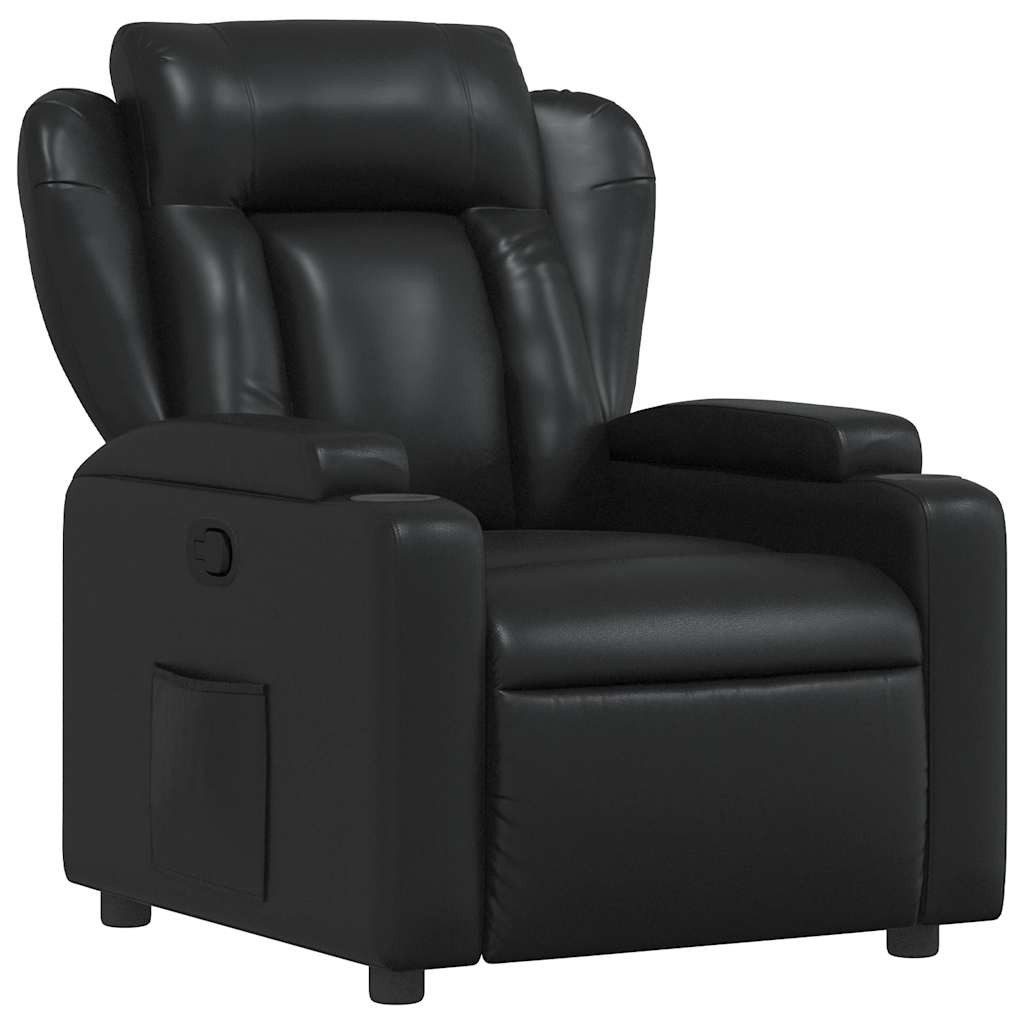 vidaXL Sessel Relaxsessel Schwarz Kunstleder (1-St)