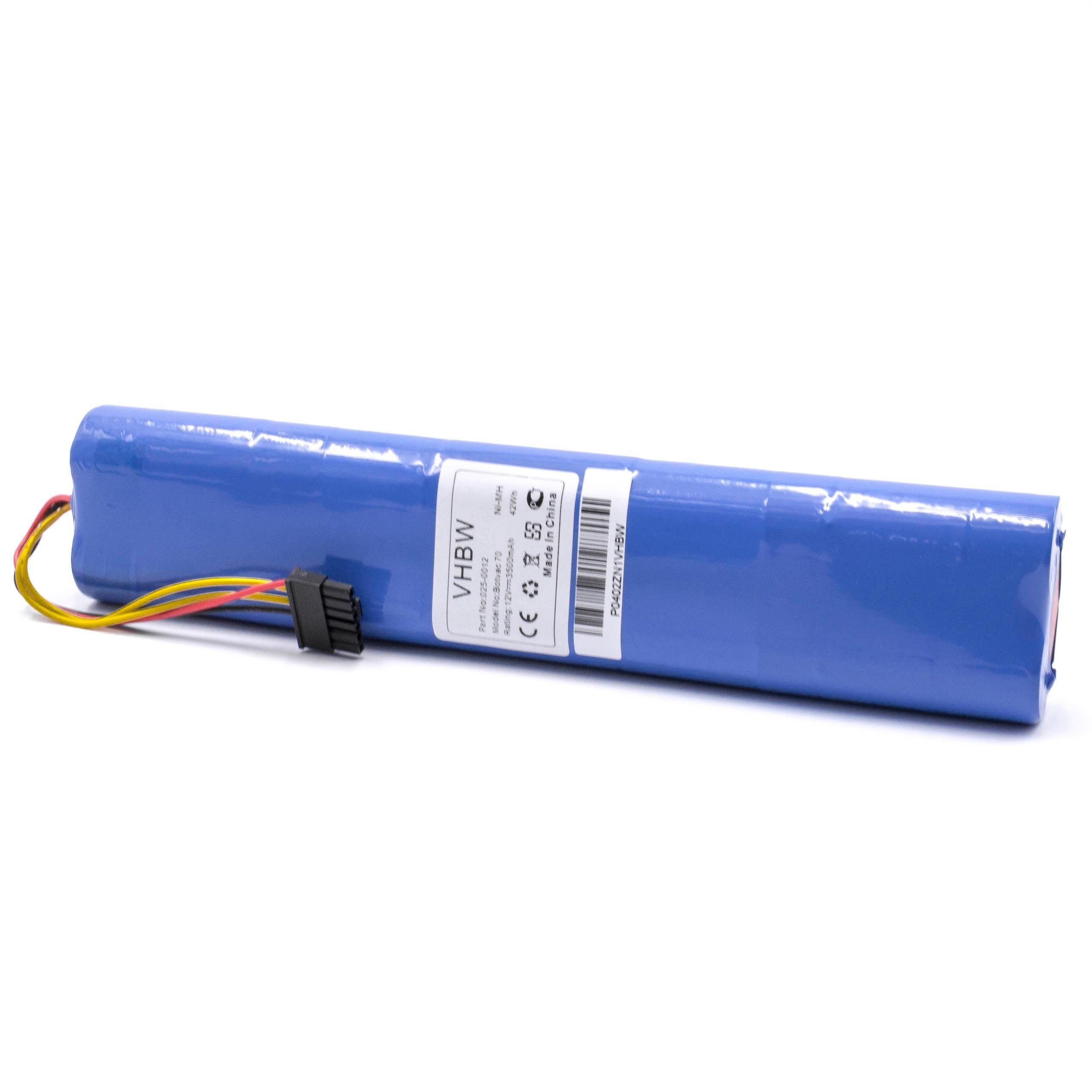 vhbw Staubsauger-Akku Ersatz für Neato 205-0012, 945-0129, NX2000SCx10 für Staubsauger / Haushalt Staubsauger (3500mAh, 12V, NiMH) 3500 mAh