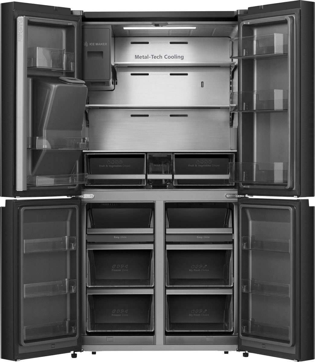 Hisense Multi Door RQ760N4SBFE, 178,5 cm hoch, 91,4 cm breit, Wasser-/Eisspender