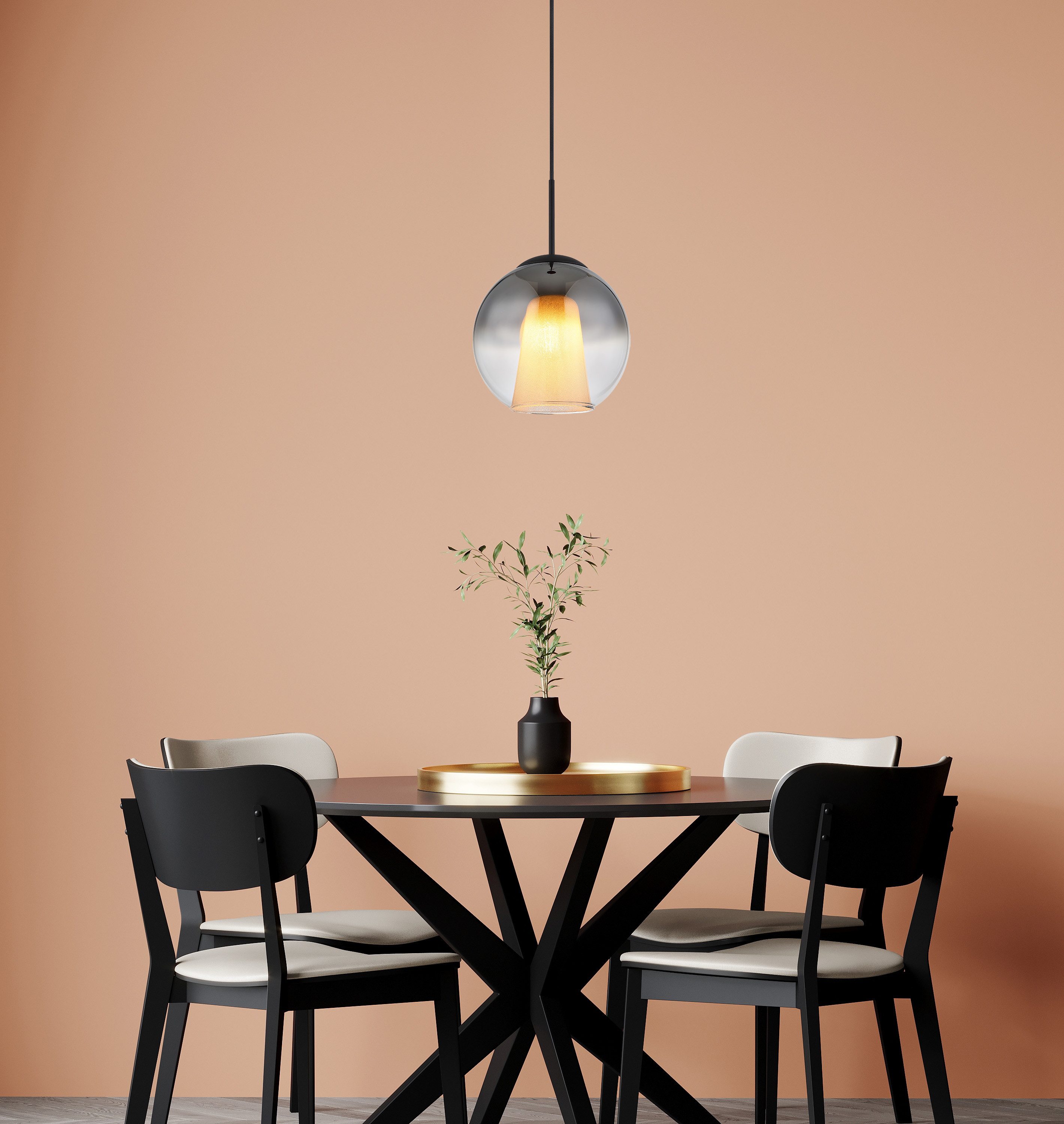 GLOBO LIGHTING Hängeleuchte BARRY, ohne Leuchtmittel, Hängelampe/Pendelleuchte/Esszimmer/Wohnzimmer/Esstisch