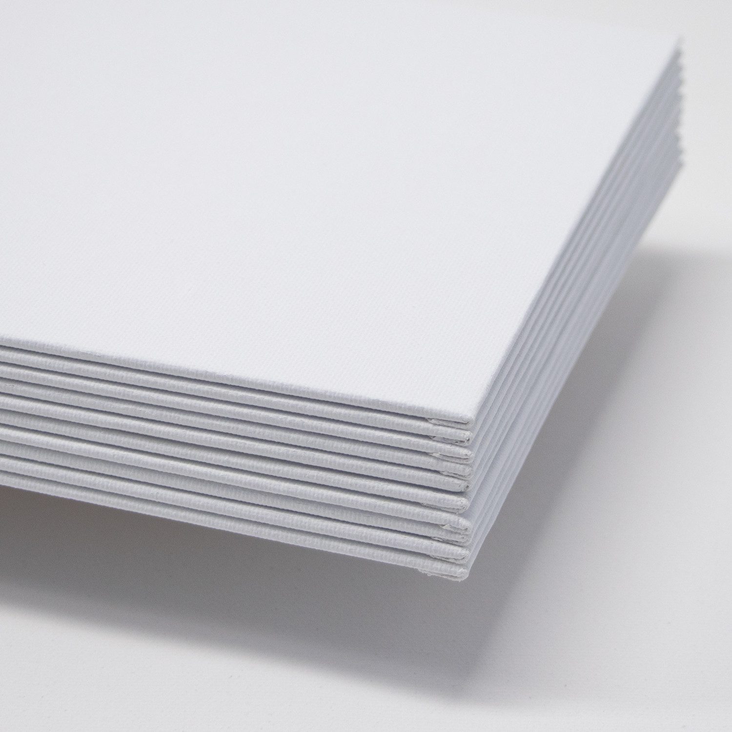 M MERCEO Leinwand, 10er-Set Malkarton Malpappe 20x20cm (Leinwand auf Karton, 3mm stark)