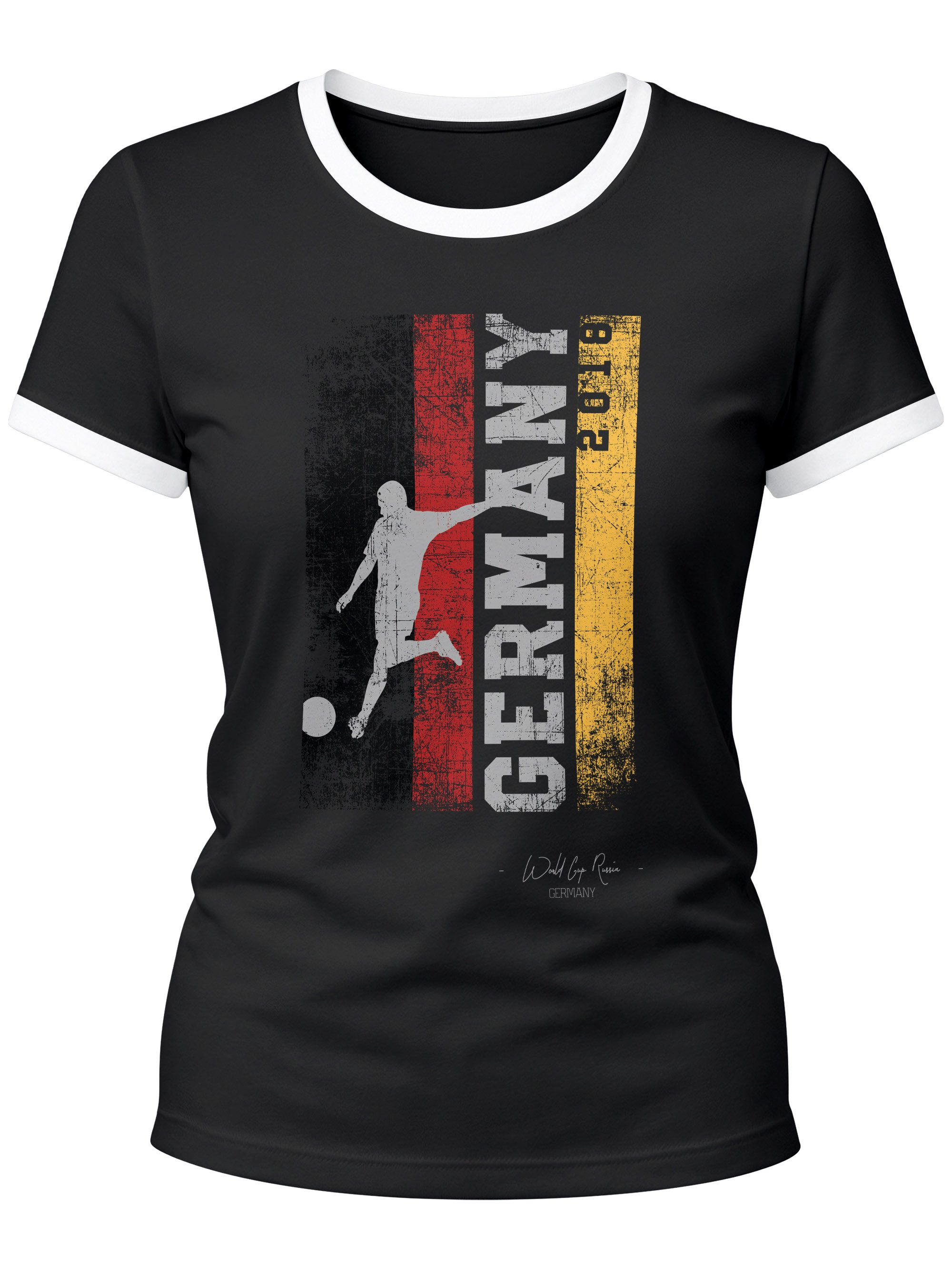 MoonWorks Print-Shirt Damen WM-Shirt Vintage Flagge WM Fußball Weltmeisterschaft 2026 World mit Print