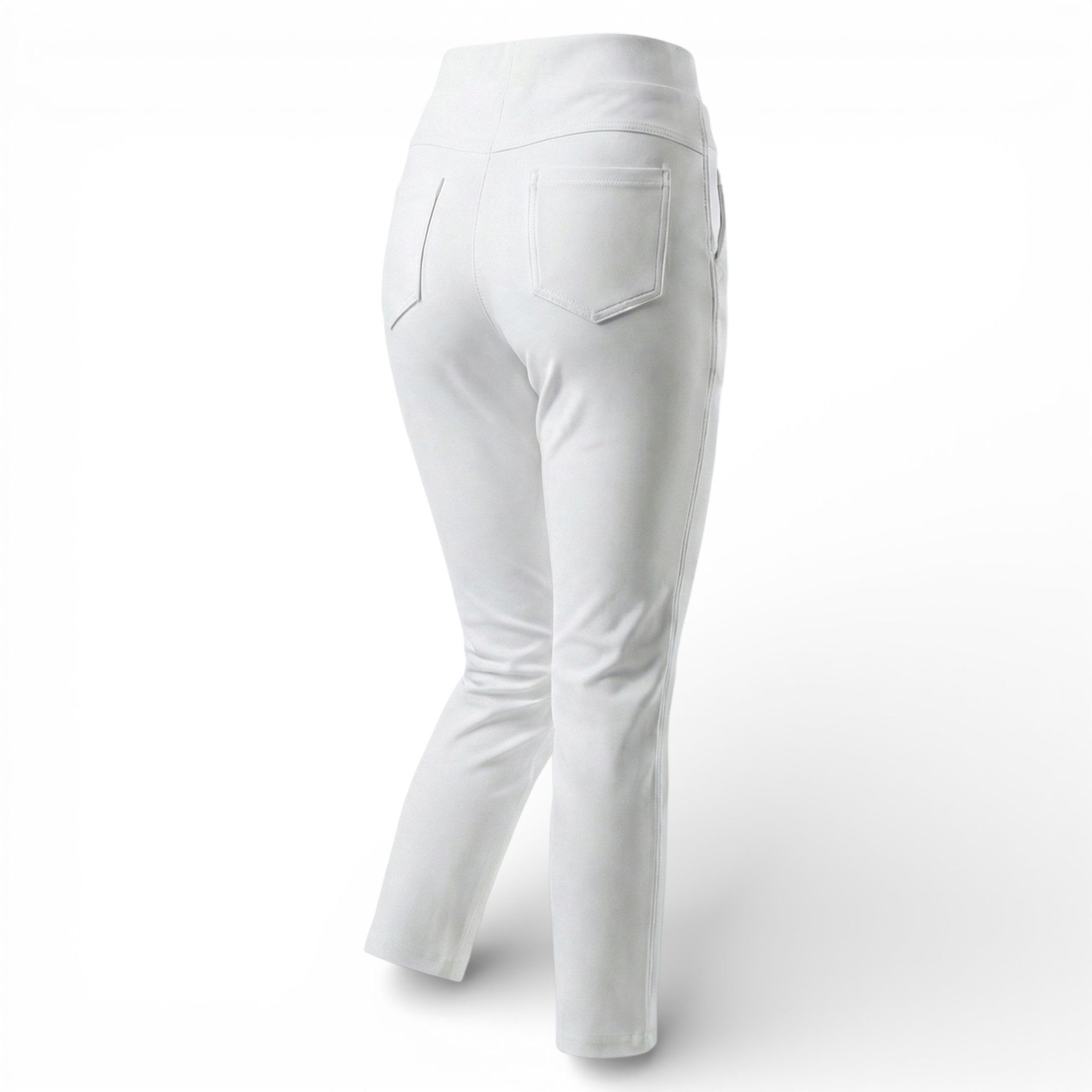 Aurela Damenmode Stretch-Hose Damen Leggings Schlupfhose mit Komfort Bund High Waist mit breitem Gummibund