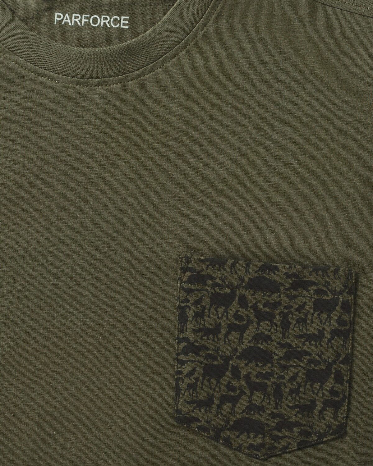 Parforce Essential T-Shirt T-Shirt Brusttasche Waldtiere