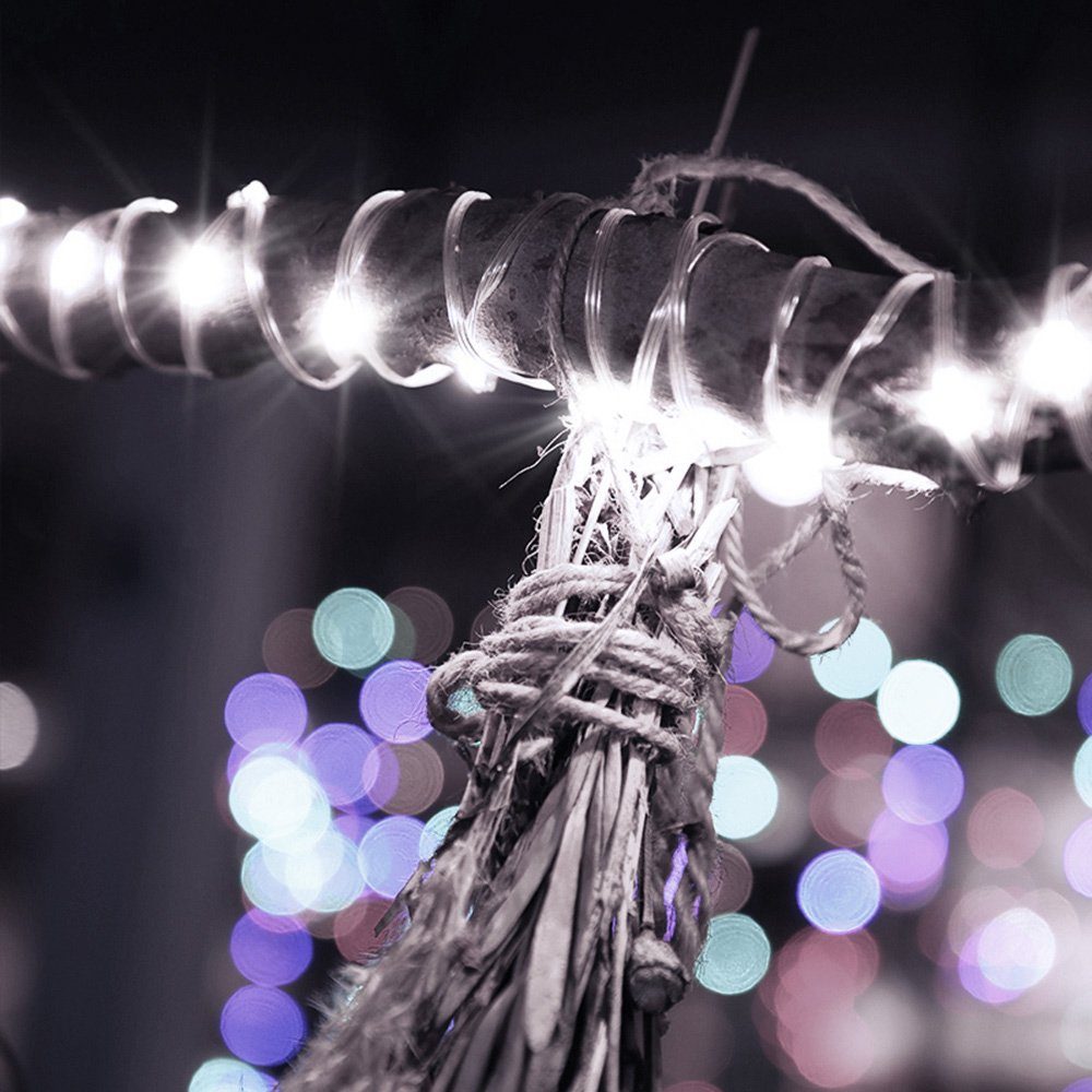 Rosnek LED-Lichterkette 20M-100M,Beleuchtung Lichterschlauch, Party Garten günstig online kaufen