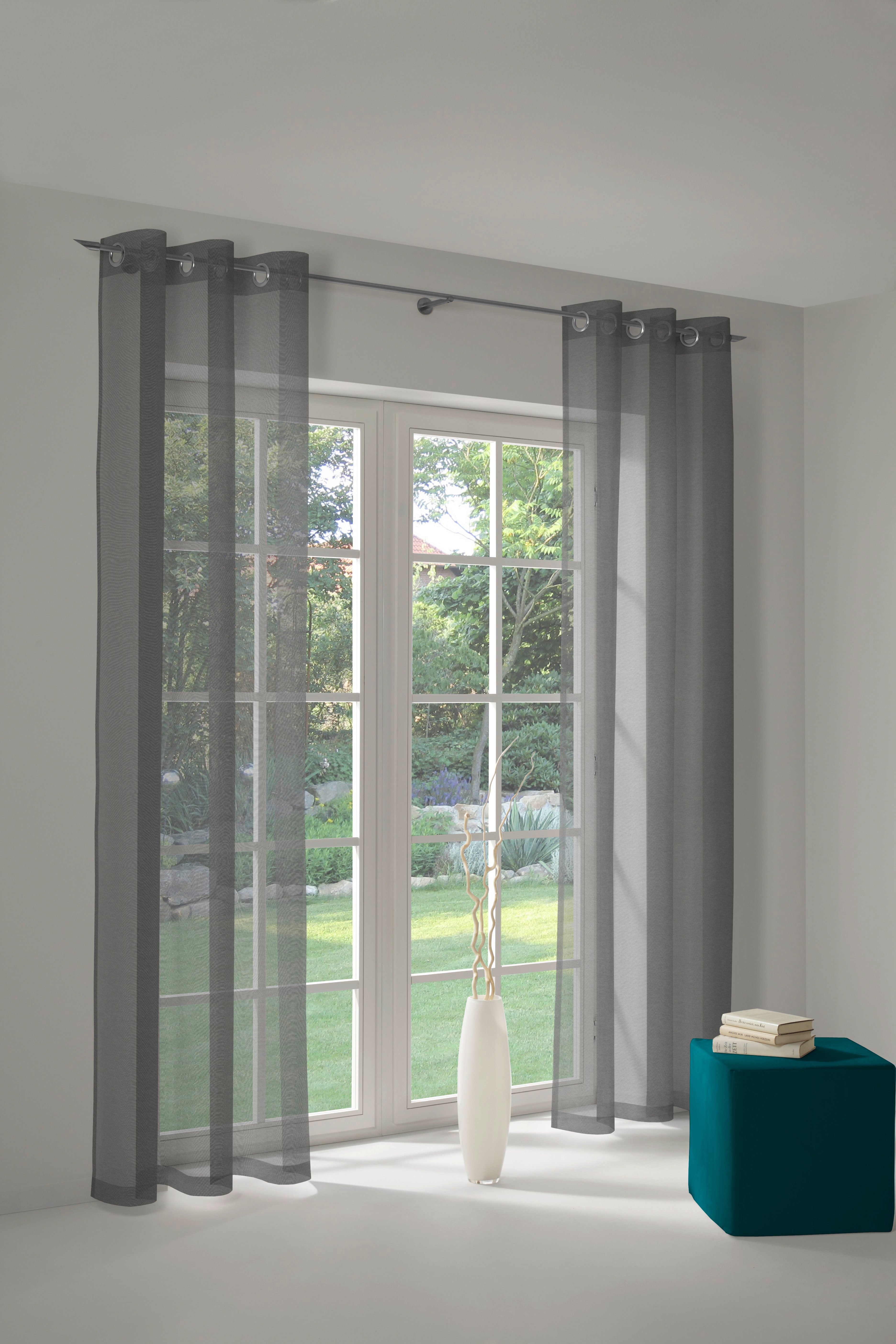 Wirth Vorhang LORCA (1 St), Ösen, halbtransparent