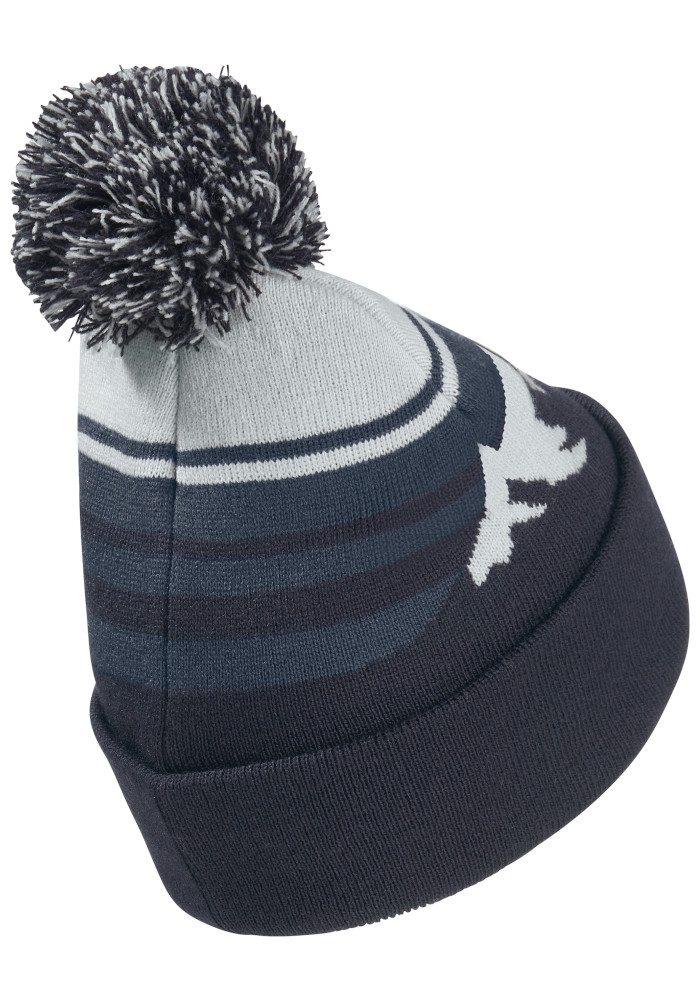 Jack Wolfskin Bommelmütze STRIPY POMPOM BEANIE K Bommelmütze für Kinder, warm, bequem