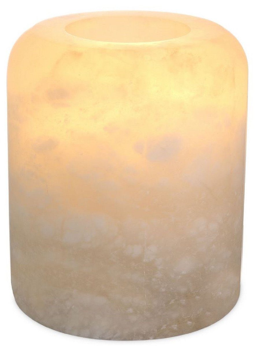 Luxus - 13 Padrino Alabaster cm - Deko Ø x 12 Luxus Casa Accessoires Teelichthalter Teelichthalter Qualität H.