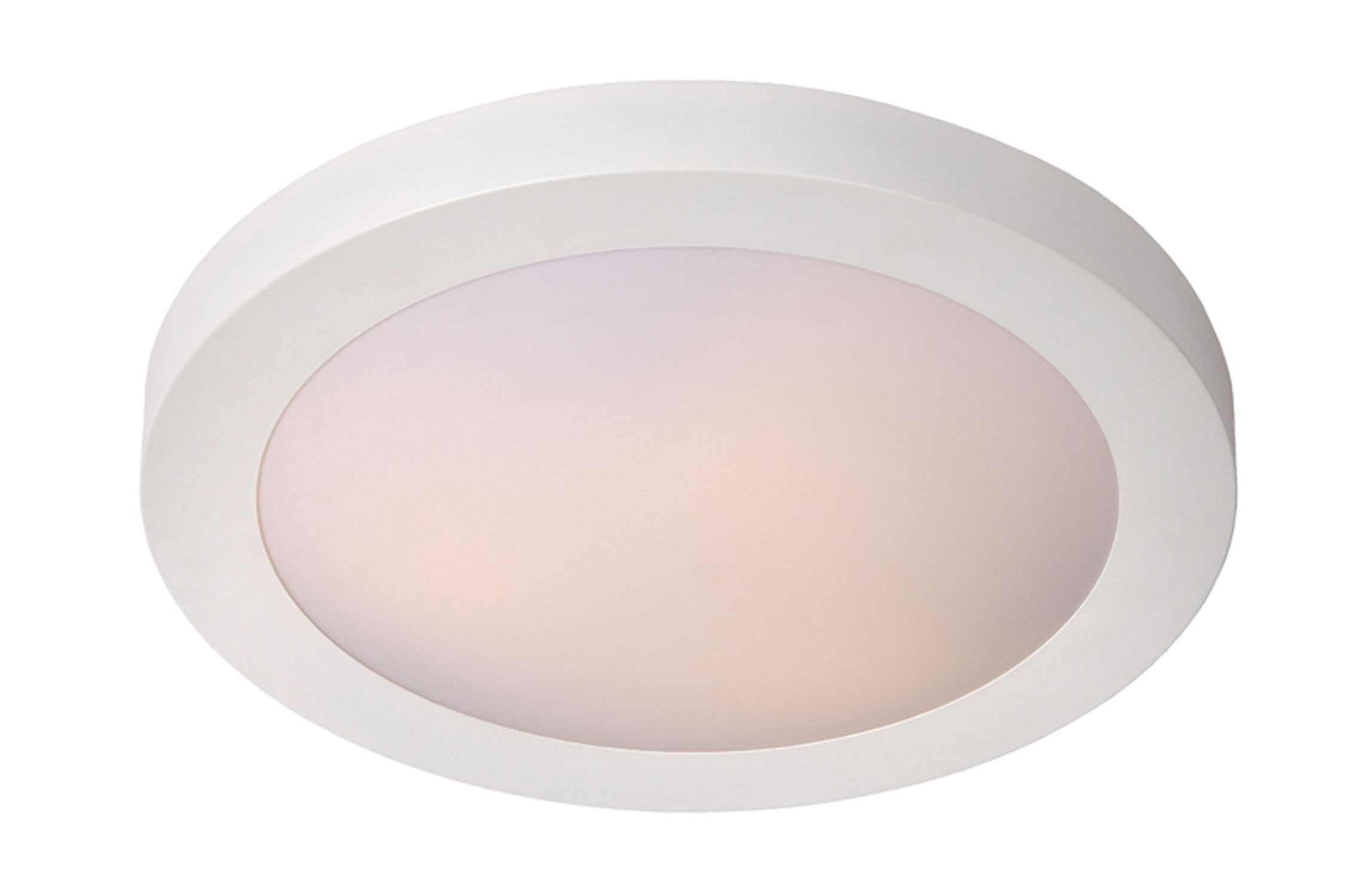 Licht-Erlebnisse Deckenleuchte ZERO, ohne Leuchtmittel, Ø 27 cm IP44 Weiß E27 rund Modern