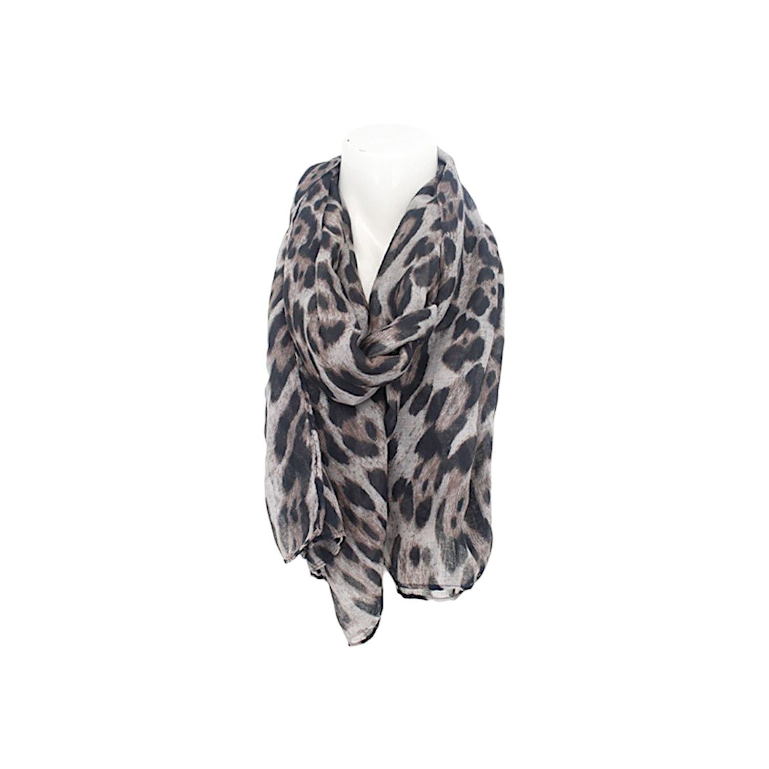 Modeschal Sommer Damen Schal » Wilde Katze Leo-Print