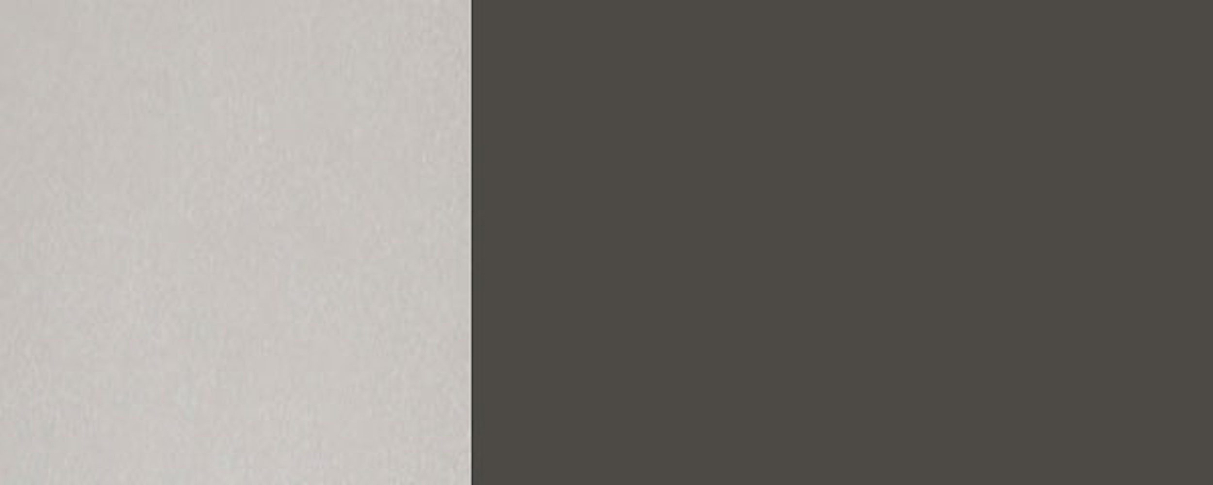 Korpusfarbe umbragrau RAL 7022 Front- mit Klapphängeschrank und 1-türig (Tivoli) Tivoli 50cm Glaseinsatz wählbar matt Feldmann-Wohnen