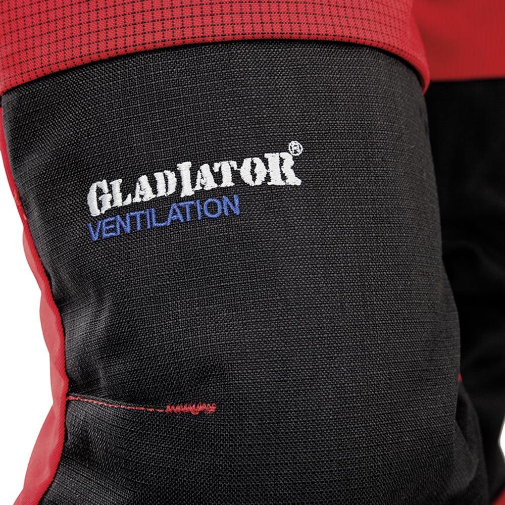 Pfanner Arbeitsbundhose Forst-und Schnittschutzhose "VENTILATION" Klasse 1 rot – Bild 4 von 5