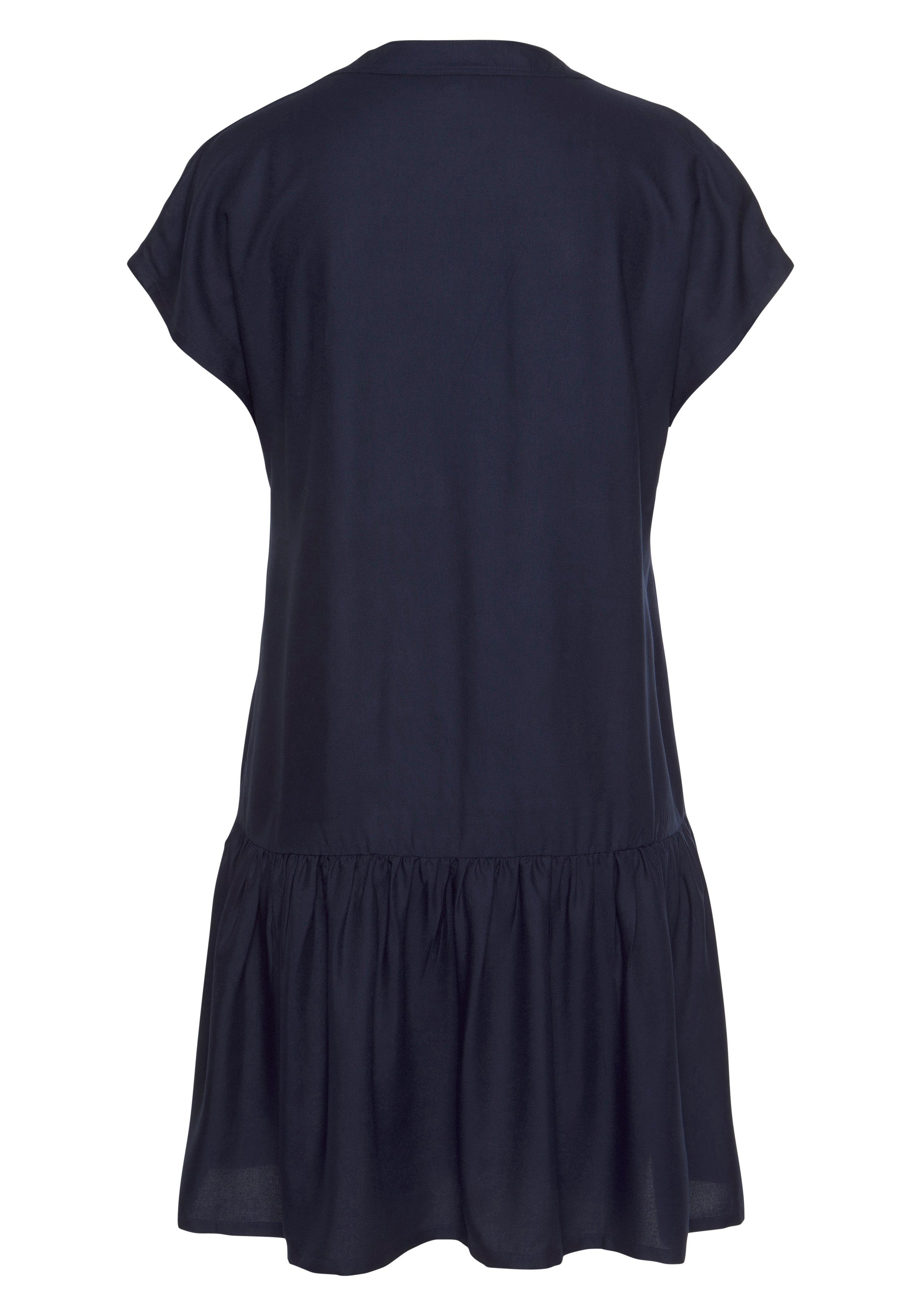 s.Oliver Blusenkleid mit Volant am Rock, Tunikakleid, Sommerkleid, Basic günstig online kaufen