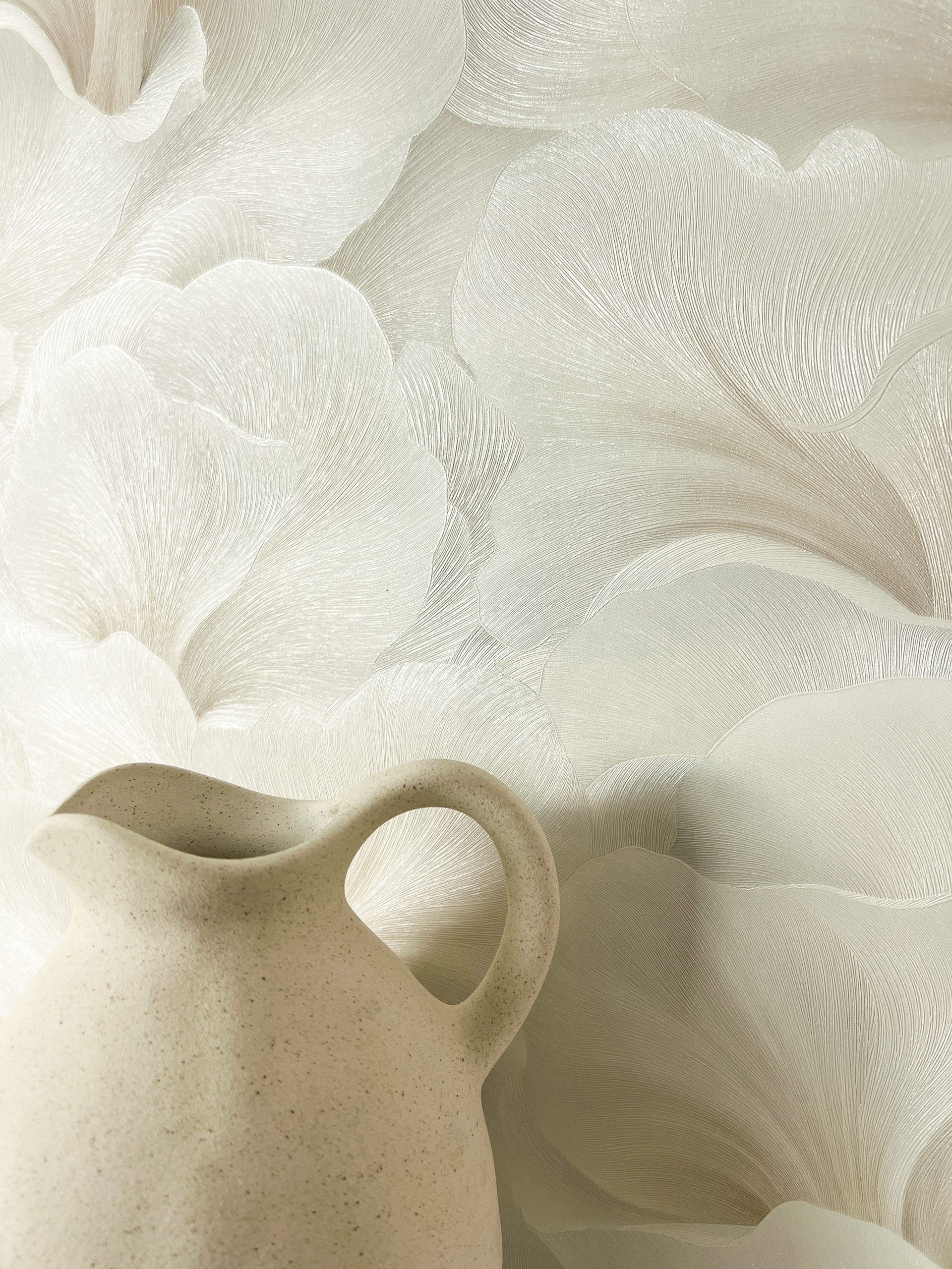 Newroom Vliestapete Diarra Beige Tapete Mustertapete Blumen, Grafik, strukturiert, Blumentapete