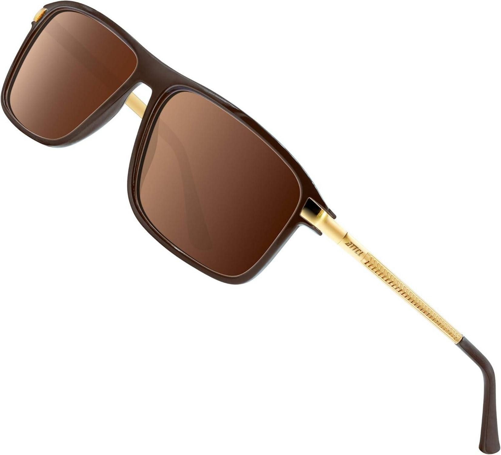 Sonnenbrille Herren Polarisierte Sonnenbrille Rechteckig UV400 Schutz