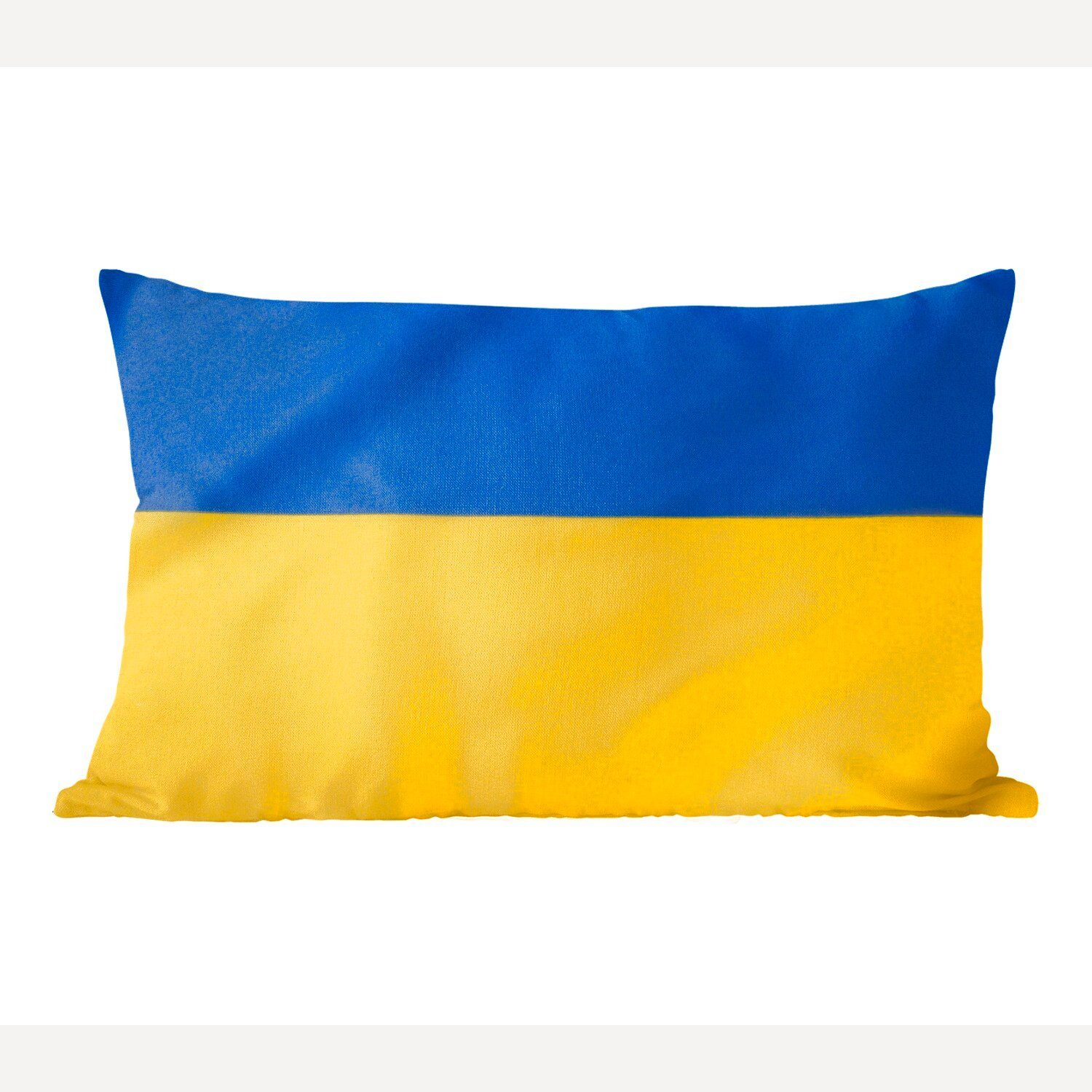 MuchoWow Dekokissen Ukraine, Füllung, Flagge der mit Zierkissen, Nahaufnahme Wohzimmer Schlafzimmer der Dekoration, Dekokissen