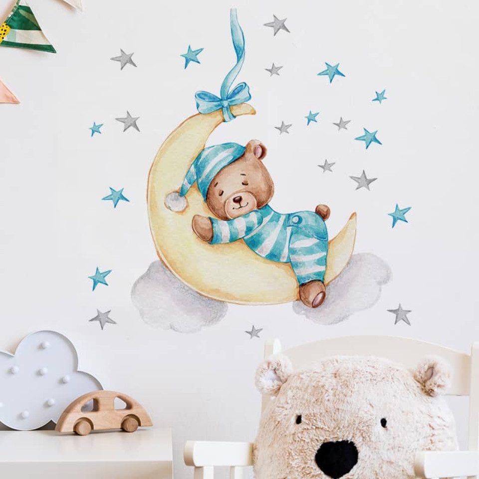 Montegoni Wandtattoo Wandtattoo Babybär auf dem günstig online kaufen