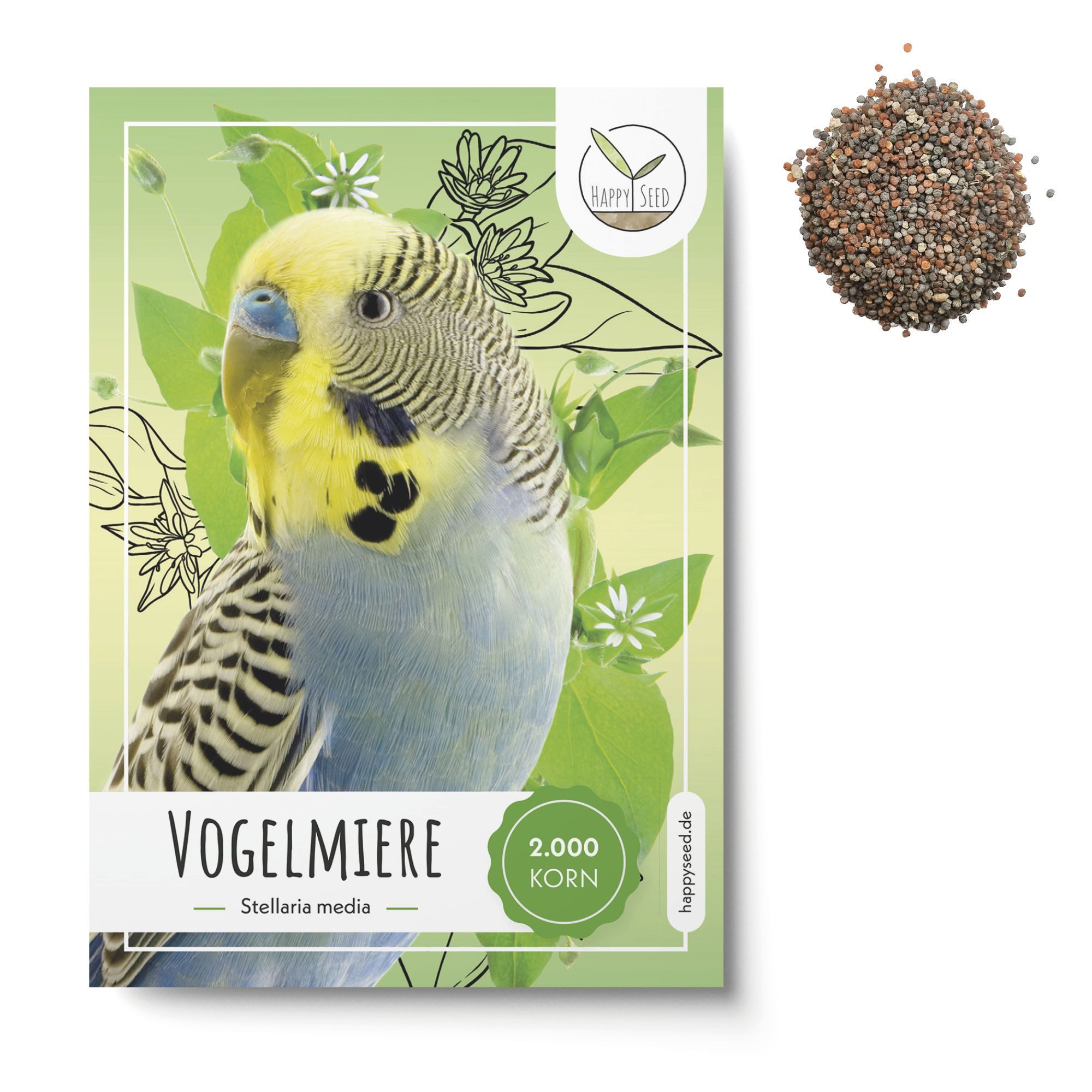 HappySeed Blumensamen Vogelmiere Samen - Stellaria media, Blumen günstig online kaufen