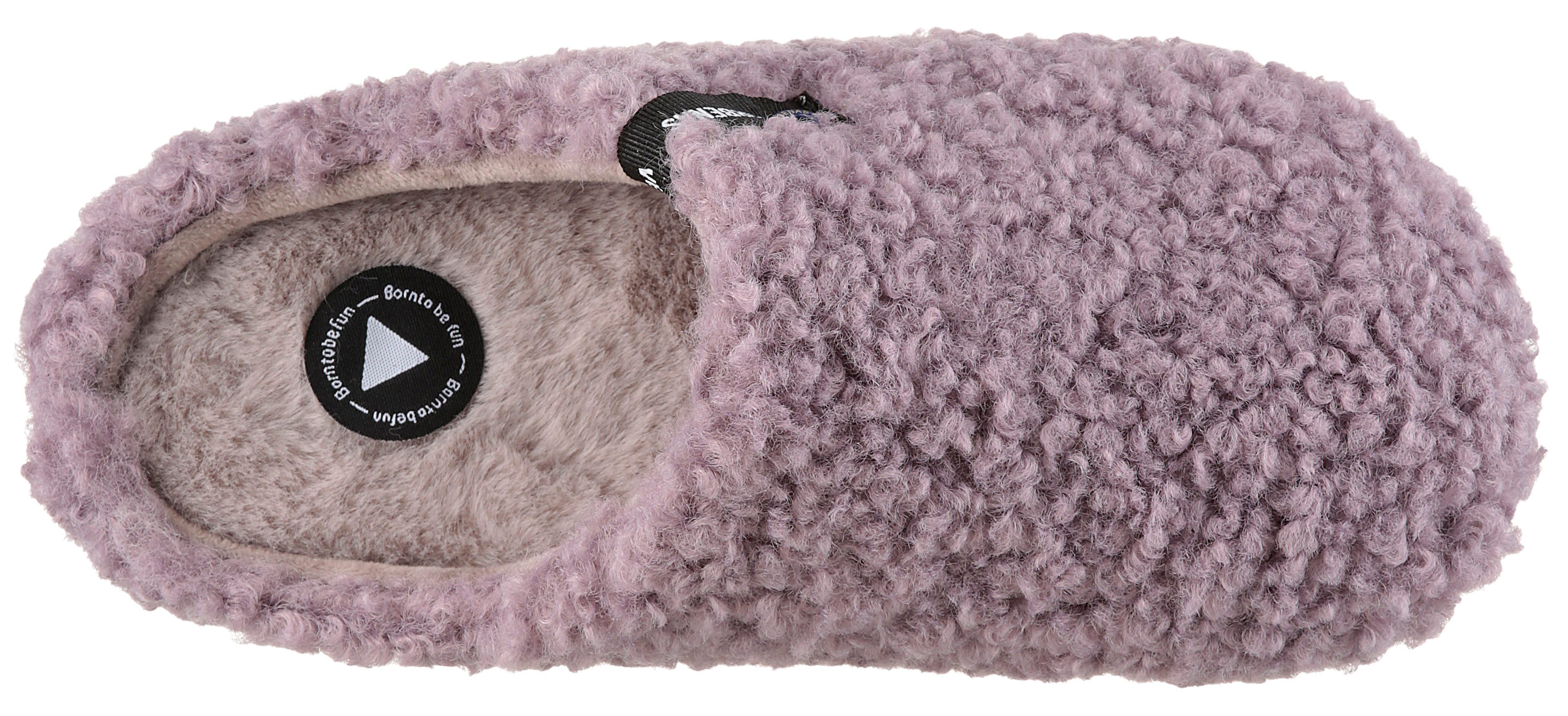 VERBENAS Pantoffel, Hausschuh, Homeslipper, Clog in kuscheliger Optik
