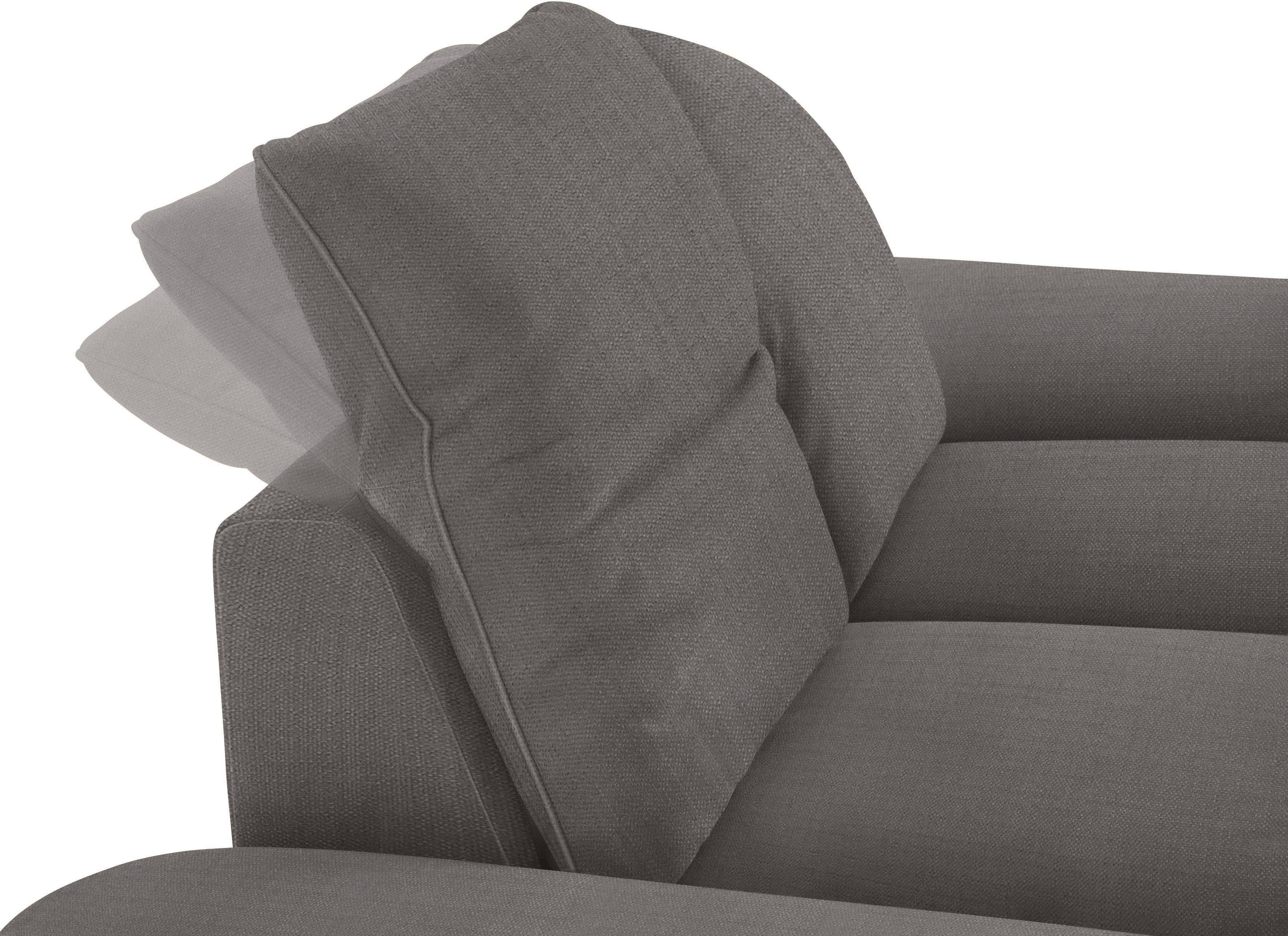 W.SCHILLIG 2-Sitzer enjoy&MORE, 202 mit silber Sitztiefenverstellung, Breite matt, cm Füße