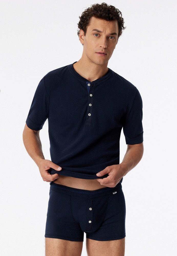Schiesser Boxershorts Unterwäsche Revival Karl-Heinz dunkelblau Herren - 1 Stück