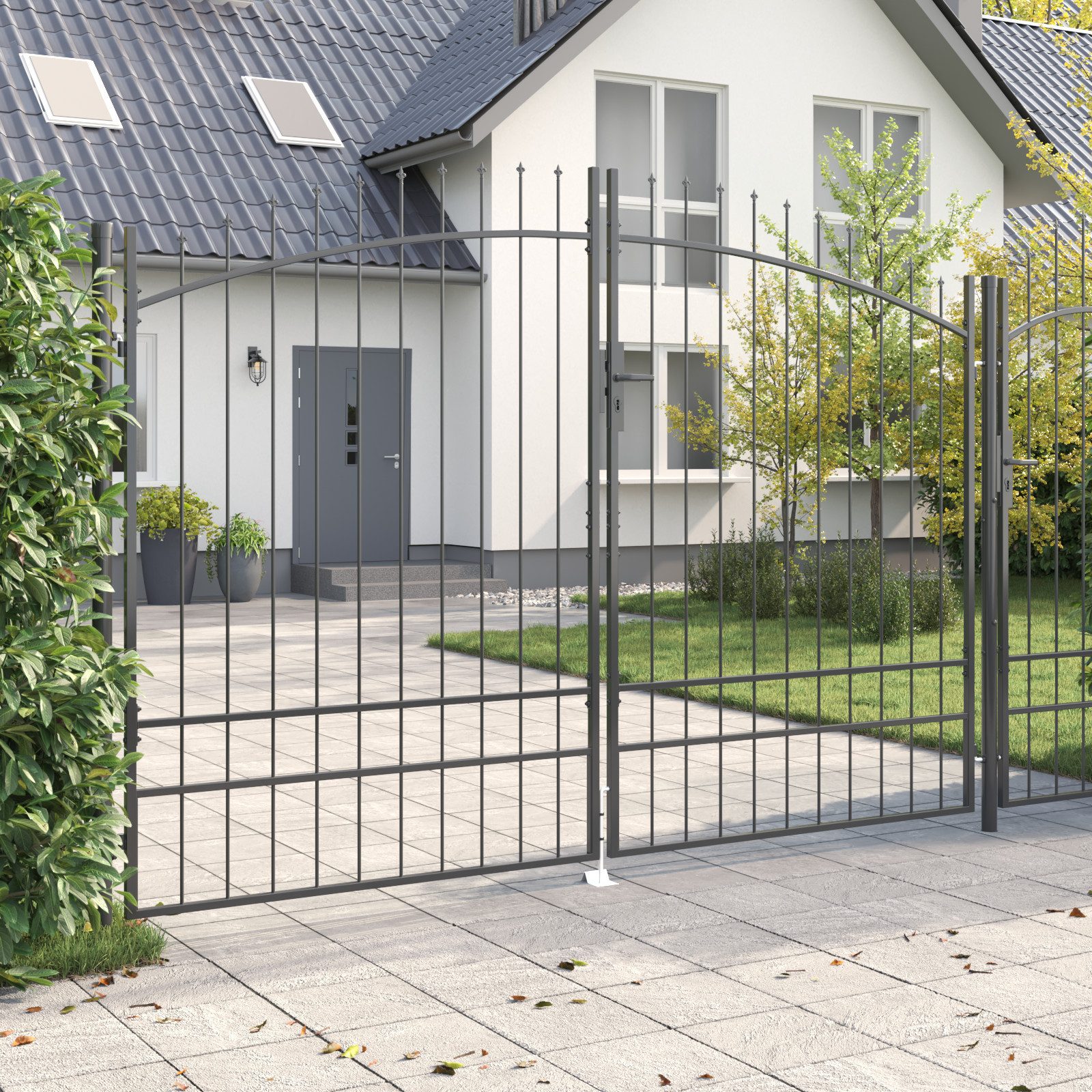 vidaXL Gartentor Gartentor mit Spear Top günstig online kaufen