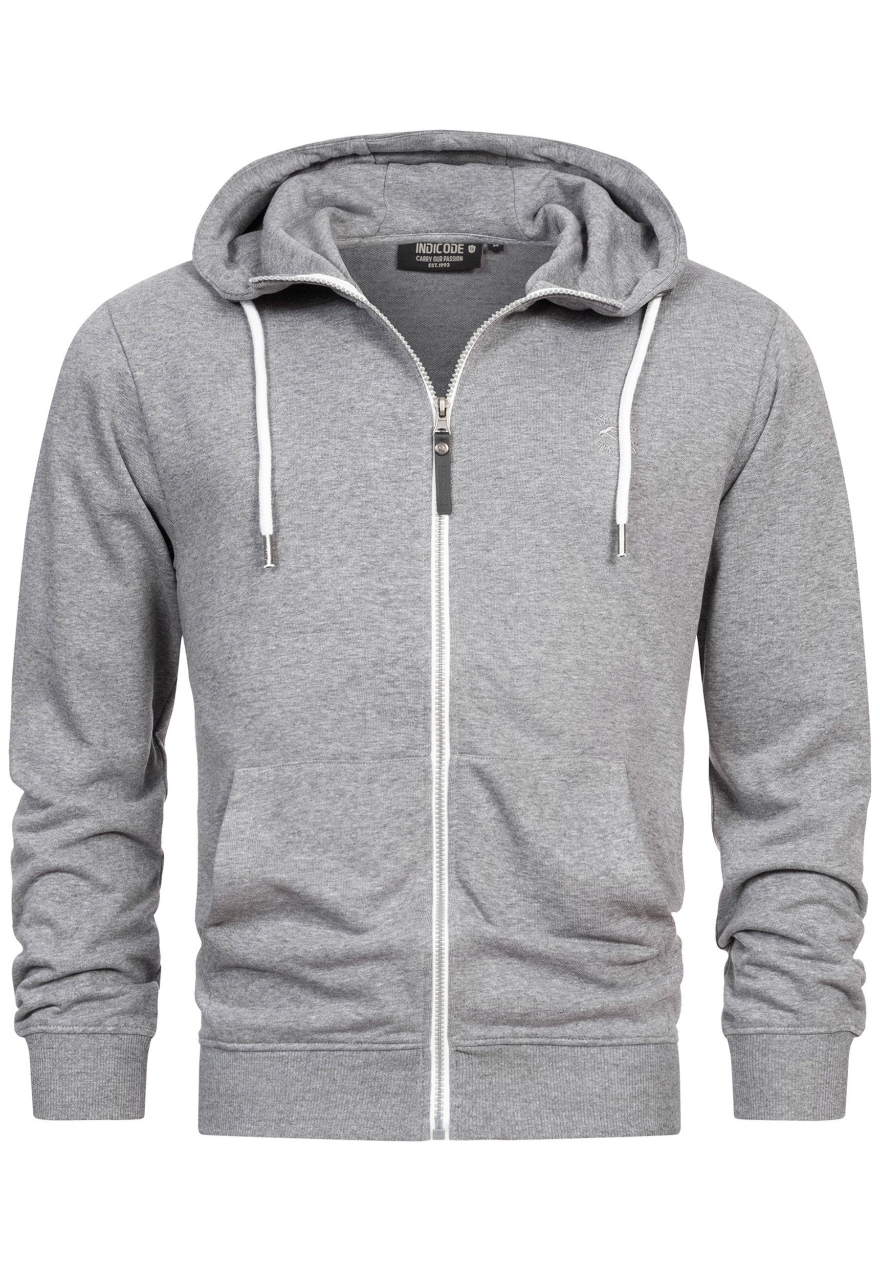 Indicode Kapuzensweatjacke Herren INChristos Hoodie Sweatjacke Herrenjacke günstig online kaufen
