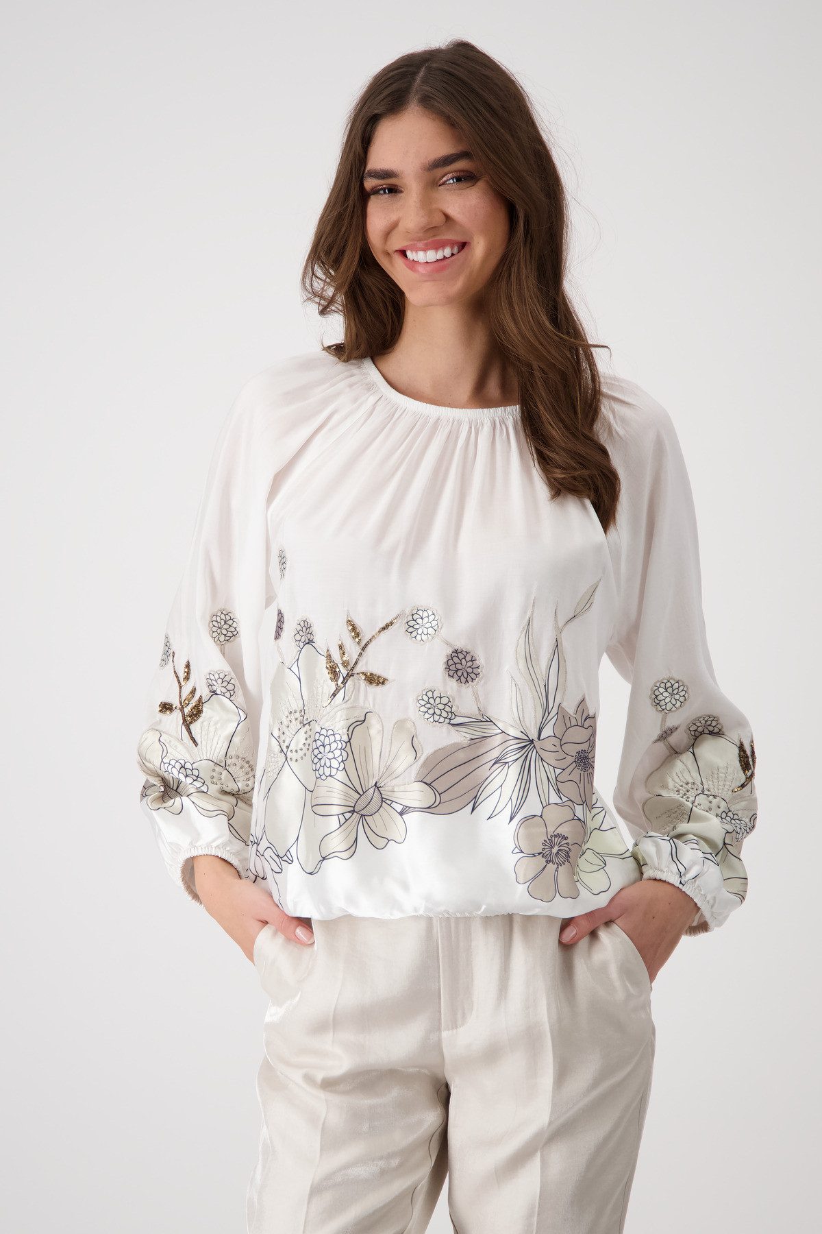 Monari Hemdbluse Bluse 118 günstig online kaufen