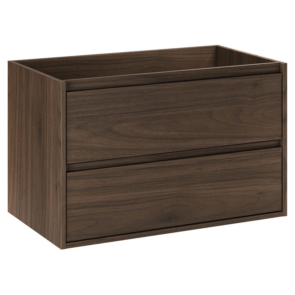 Lomadox Waschbeckenschrank VERZUOLO-56-WALNUT 80 cm breit in Walnuss