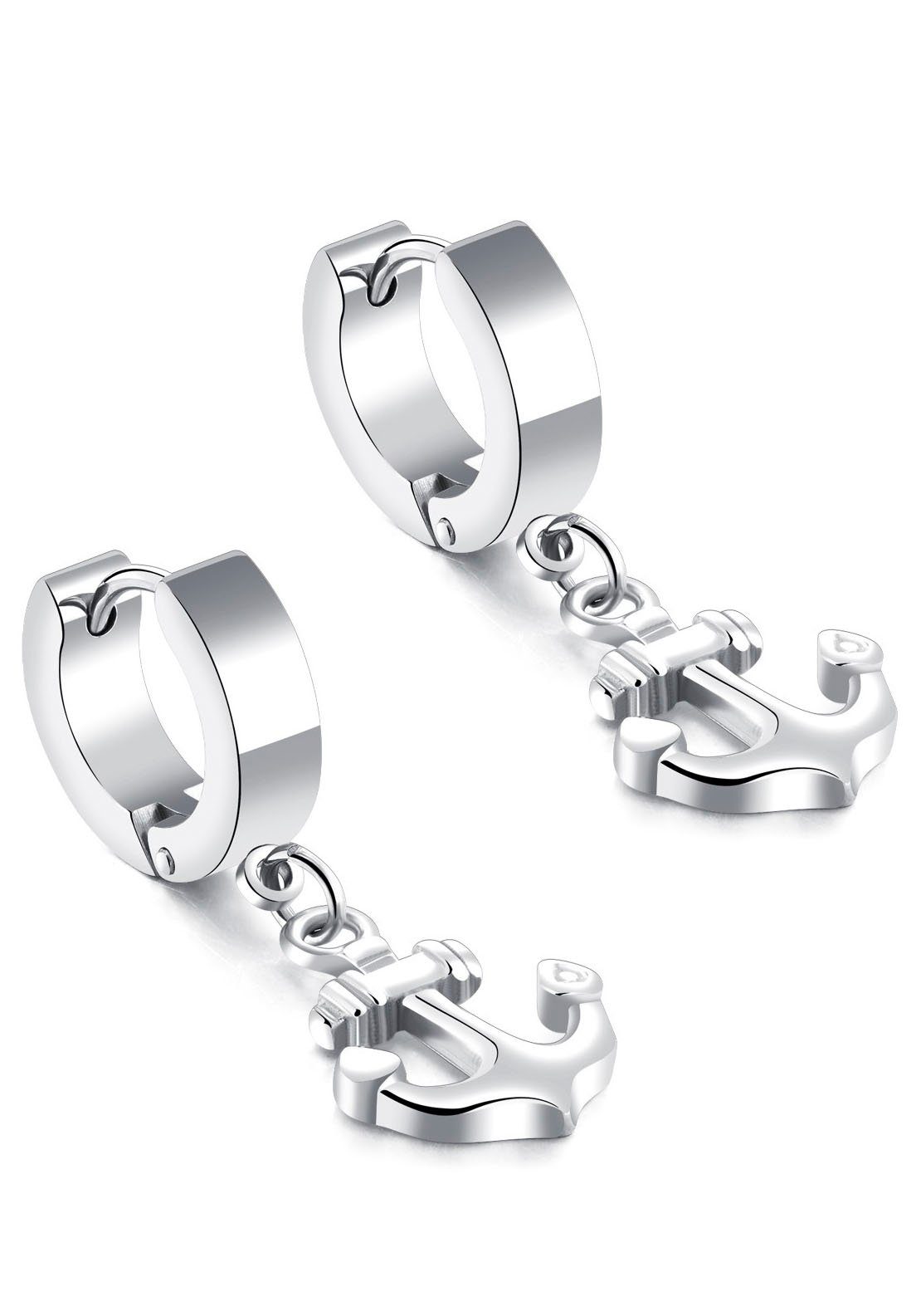 Paar Creolen Schmuck Geschenk Anker