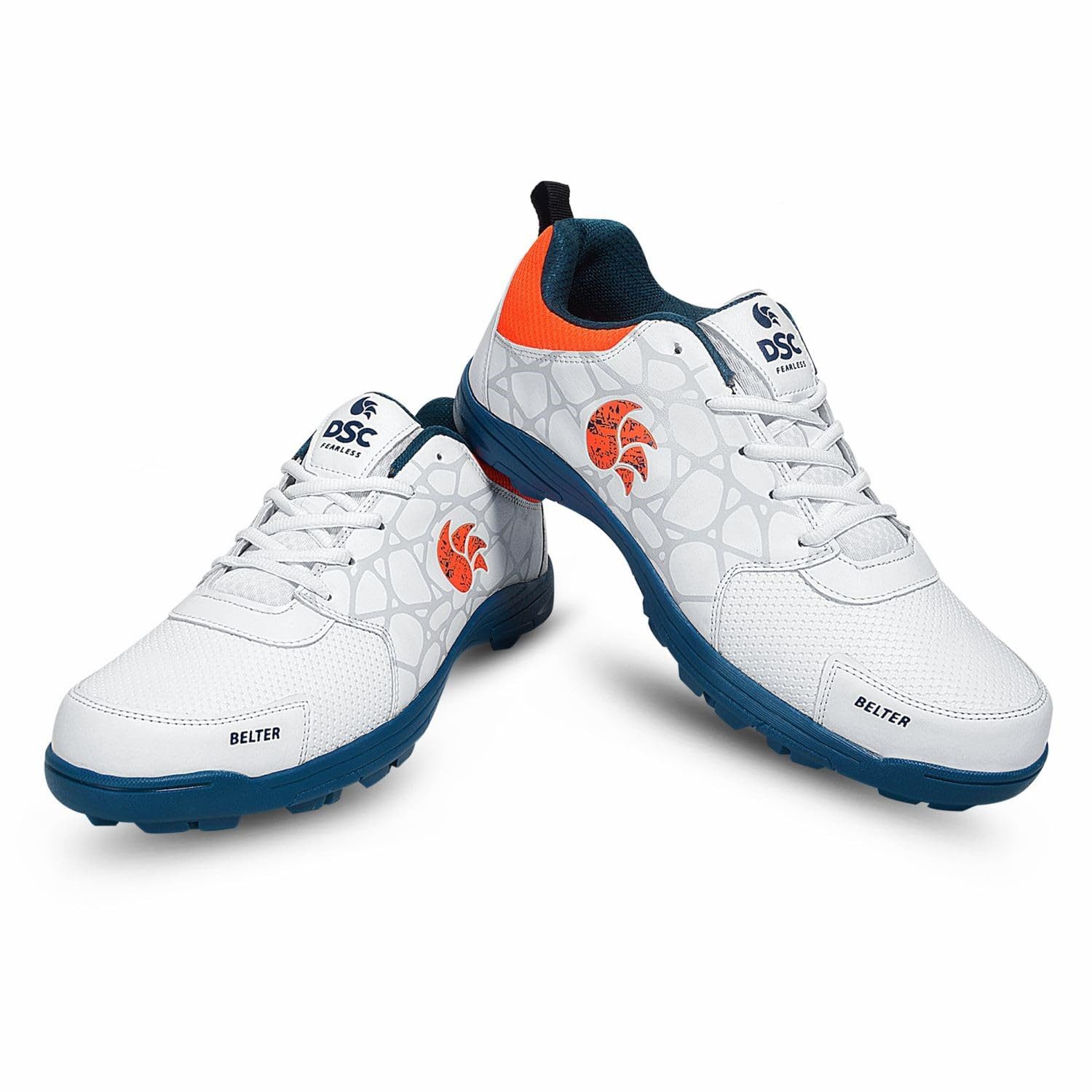 DSC Belter Cricket-Schuhe Für Jungen und Männer Sneaker (Paketinhalt: 1 Paar Cricket-Schuhe, strukturierte PVC, Sporttrainer, Bowling Spikes, Fitness) Leichte Außensohle, Lnglebig, Eva Sock Liner