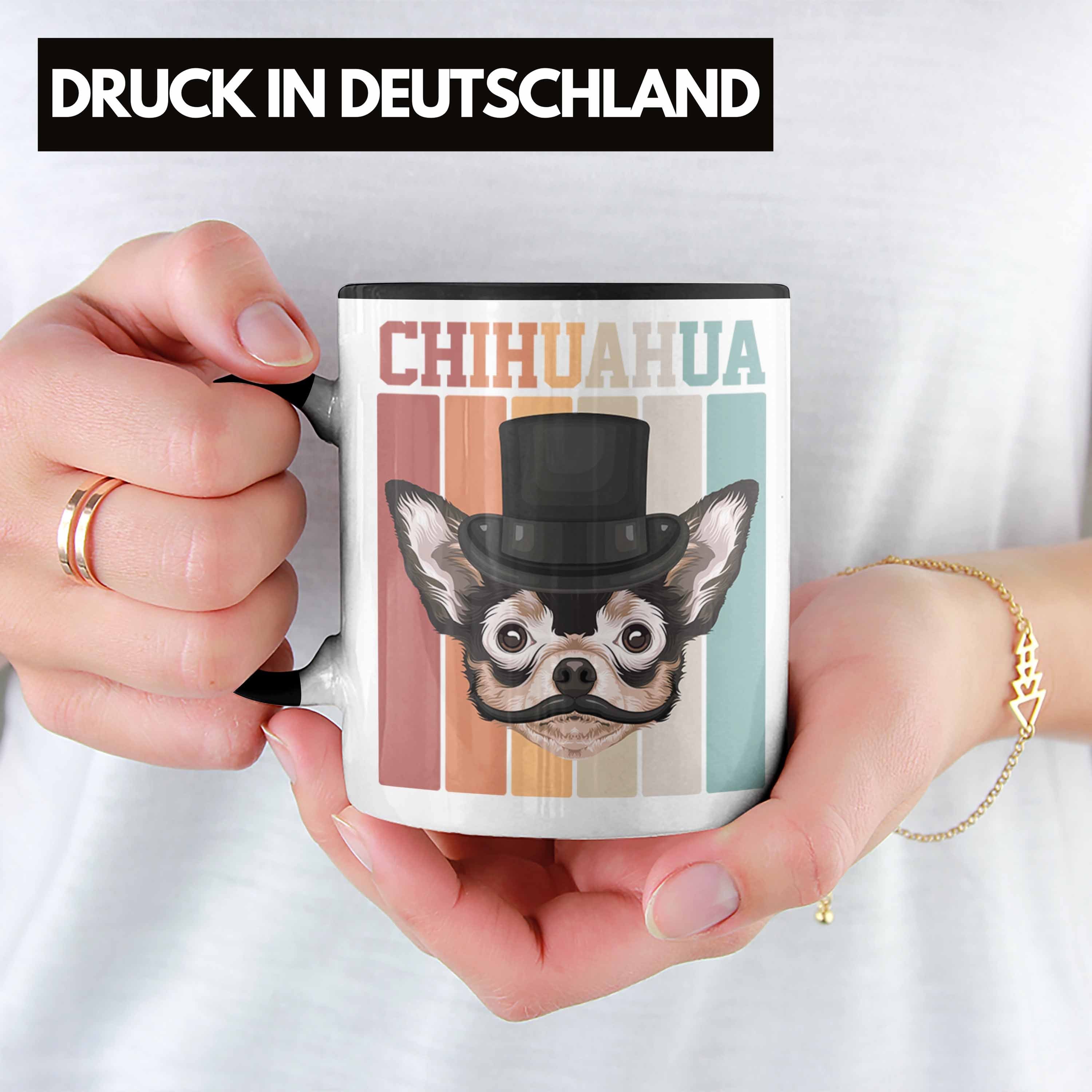 Trendation Tasse Chihuahua Besitzer V Lustiger Geschenkidee Schwarz Geschenk Spruch Retro Tasse