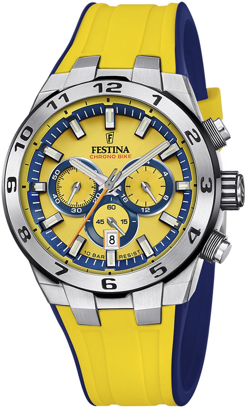 Festina Chronograph Chrono Bike 2024, Armbanduhr, Quarzuhr, Herrenuhr, Stoppfunktion