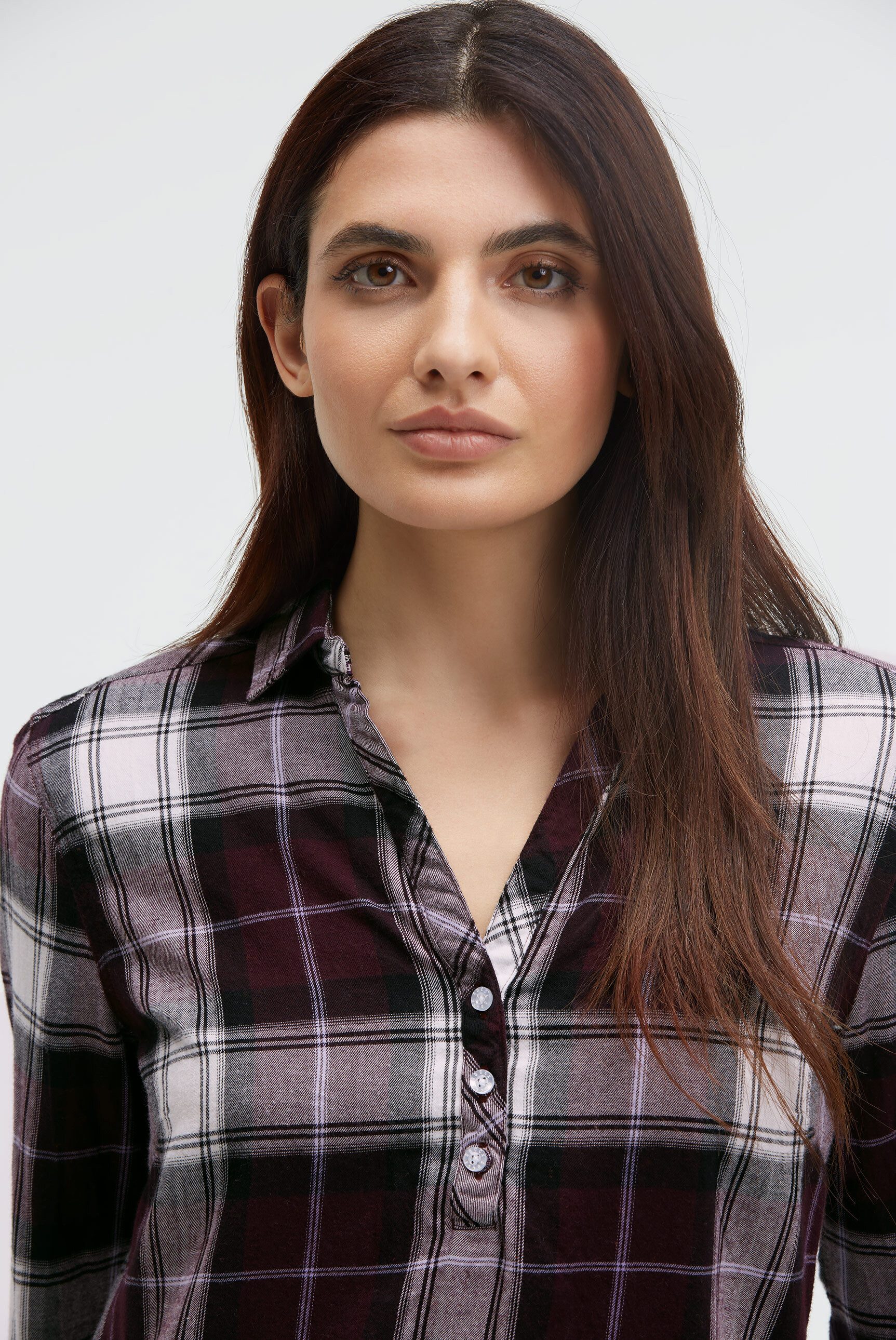 SOCCX Langarmbluse aus Baumwolle