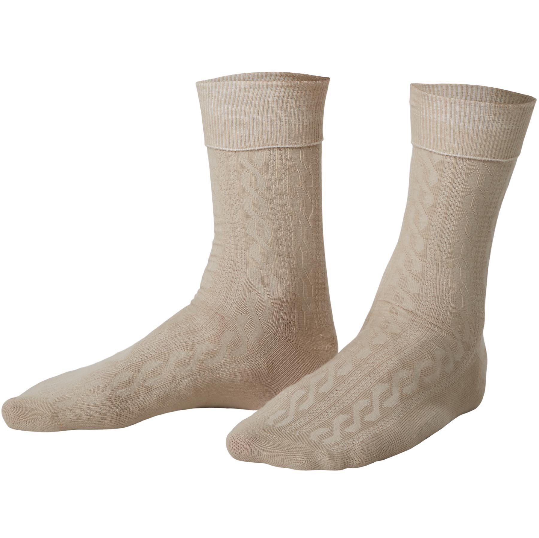 dressforfun beige Trachtensocken Socken