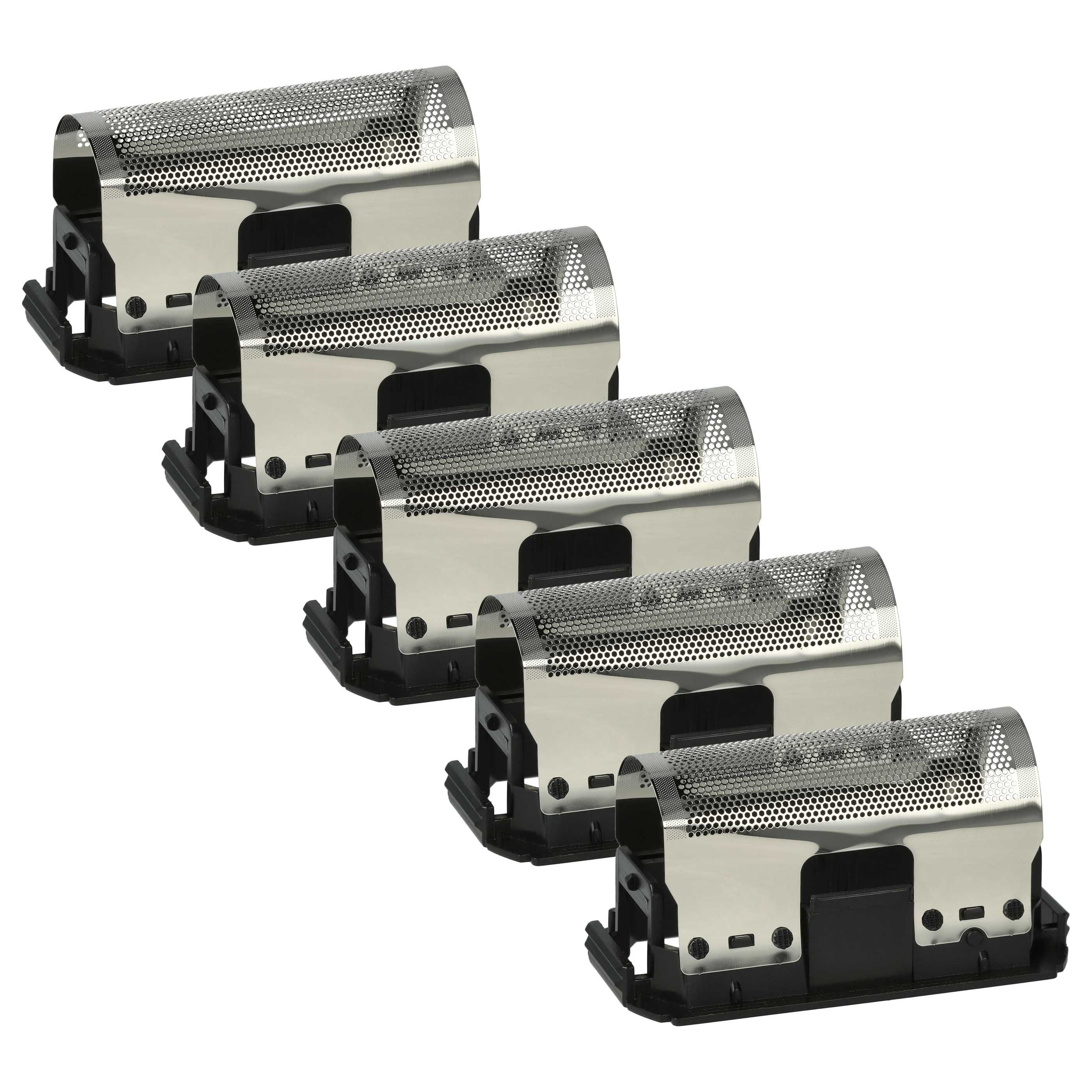 vhbw Rasieraufsatz passend für Braun Universal Linear 245 - 278 Rasierer, 5 St., Hochwertige Ersatzscherfolie für Ihren Rasierapparat, Die Folien