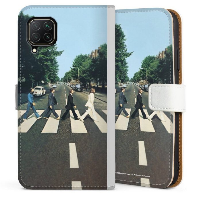 DeinDesign Handyhülle Abbey Road The Beatles Musik The Beatles - Abbey Road Huawei P40 Lite Hülle Handy Flip Case Wallet Cover Handytasche Leder