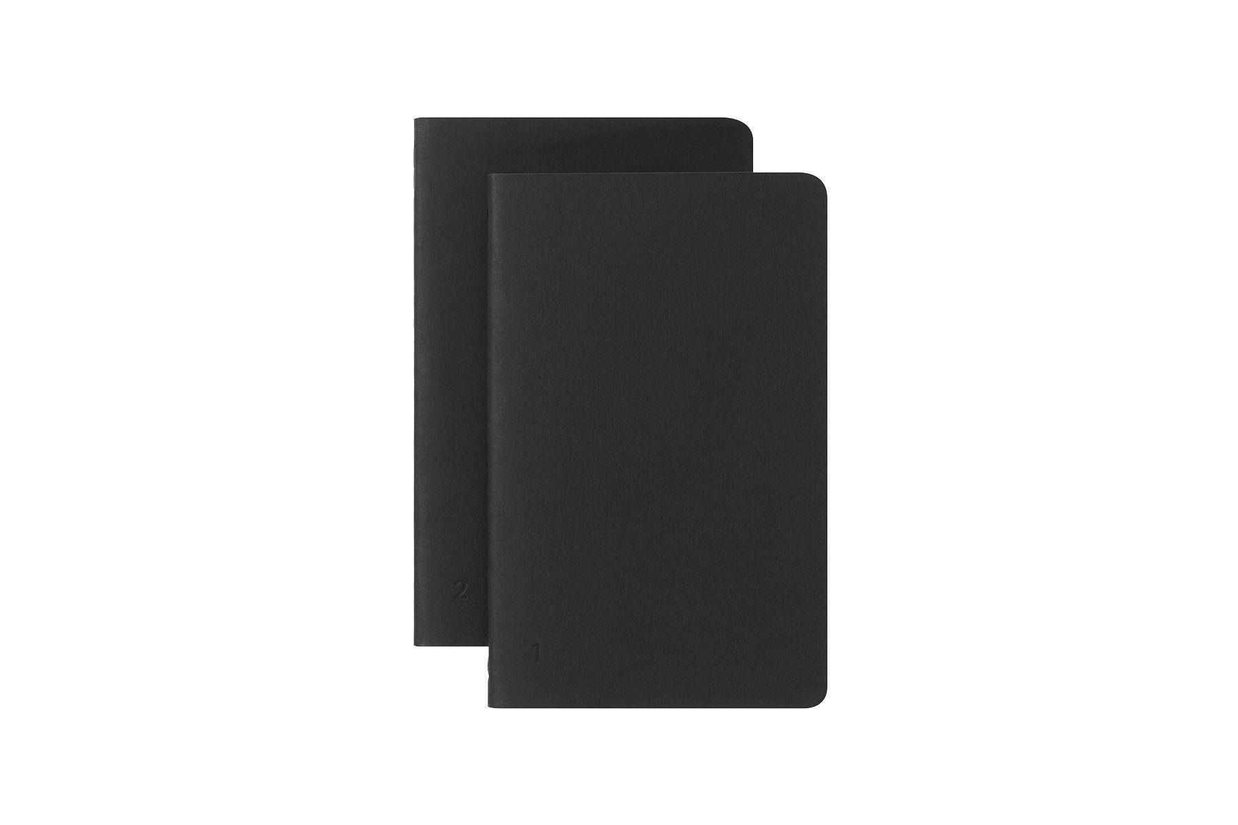 Notizbuch Moleskine Smart Cahier P/A6, Liniert, 2er Set, Schwarz