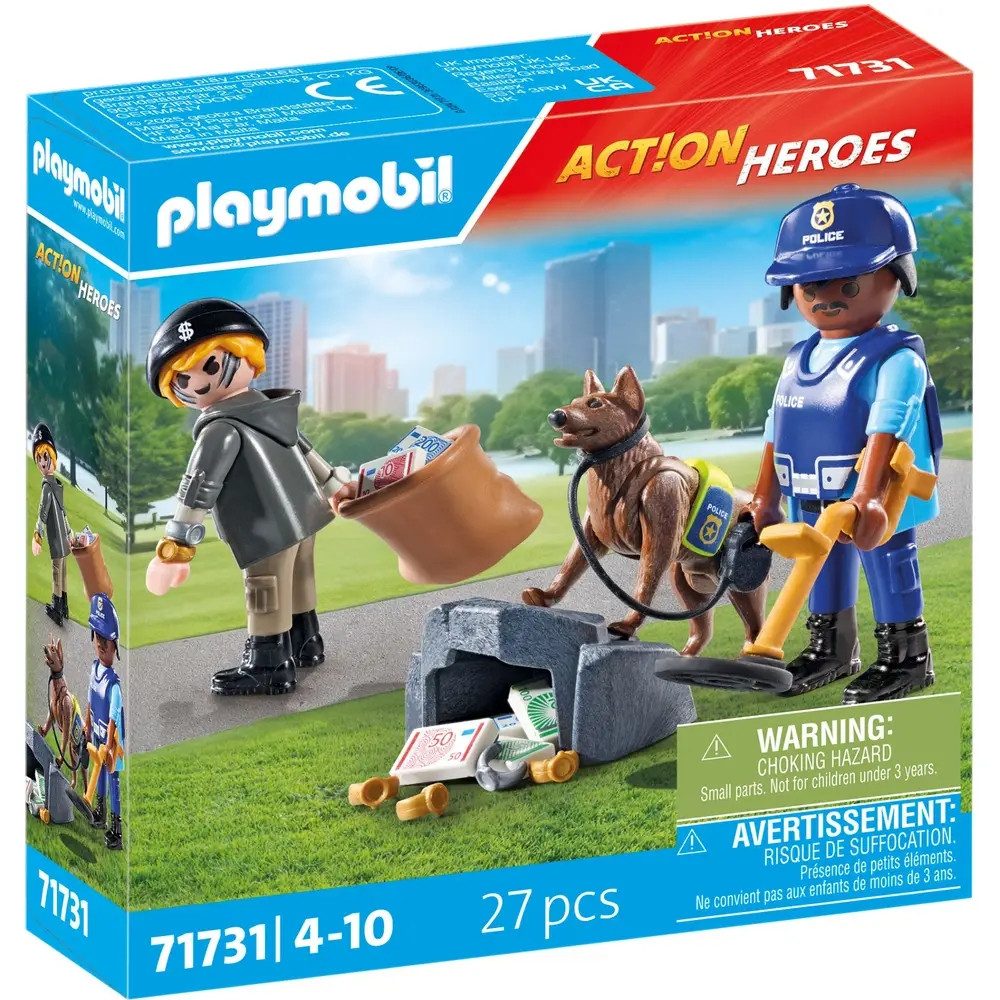 Playmobil® Actionfigur PLAYMOBIL 71731 Spurensuche mit Hund