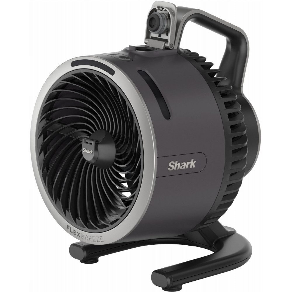 Shark Standventilator FA050EU FlexBreeze Go Tischventilator grau, Akkubetrieb für Flexibilität