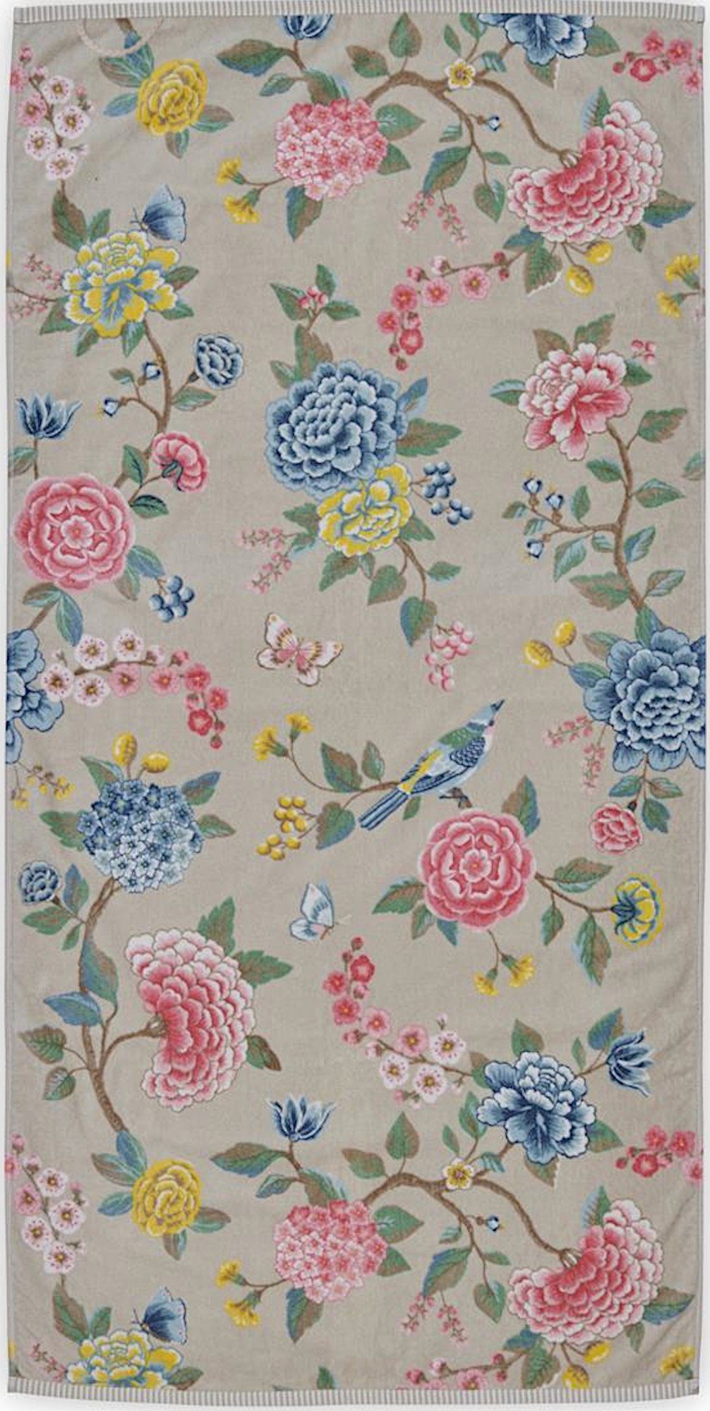 PiP Studio Duschtuch Duschtuch "Good Evening", Velours-Frottier, Velours Blumen