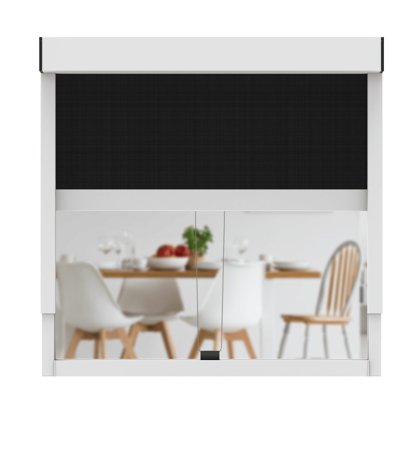 Rollo Außenrollo ohne Bohren (Weiß, Blickdicht) für Fenster von CLIP'N'SHADE, CLIP`N`SHADE