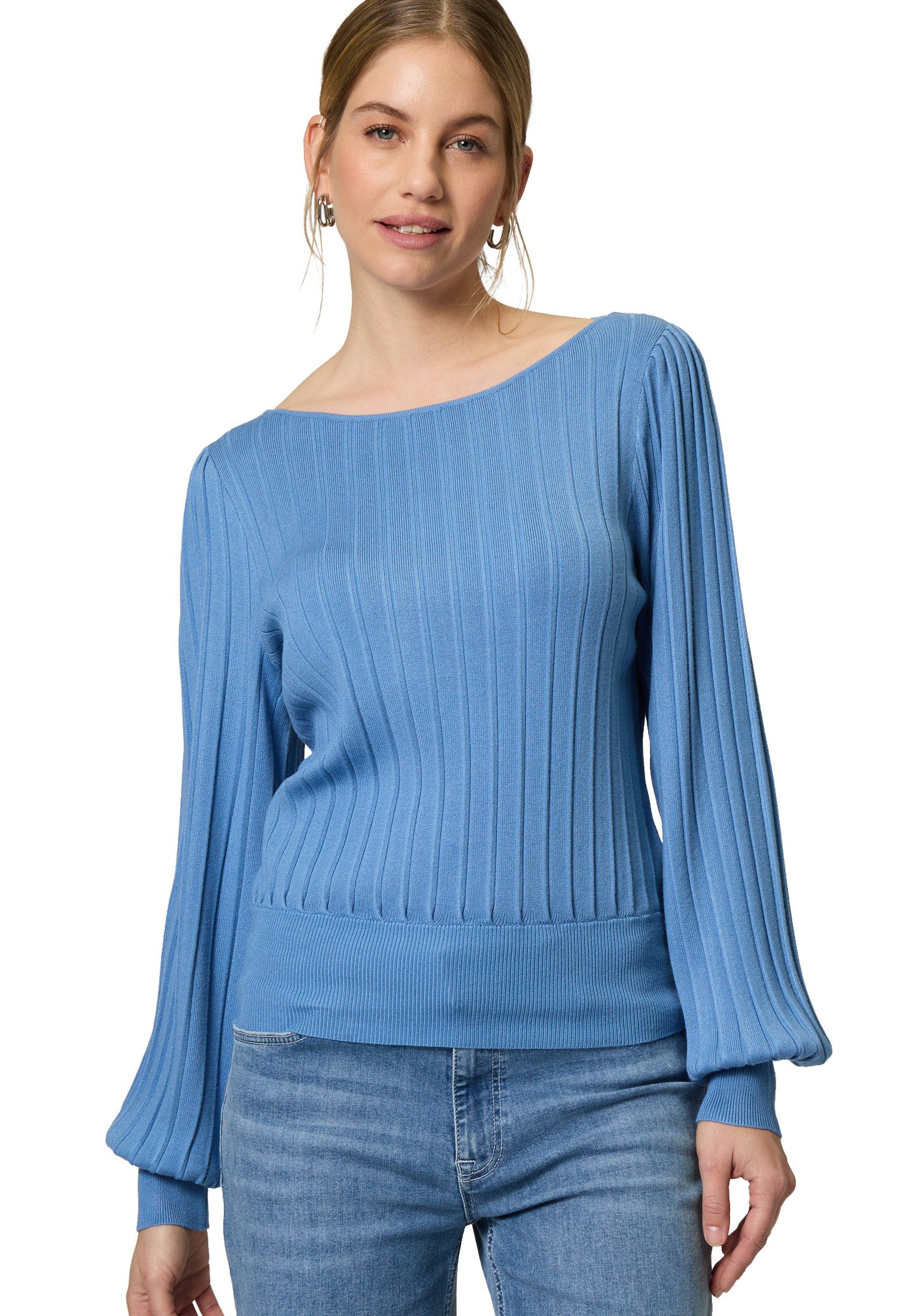 Strickpullover zero Damen Pullover mit Ballonärmeln