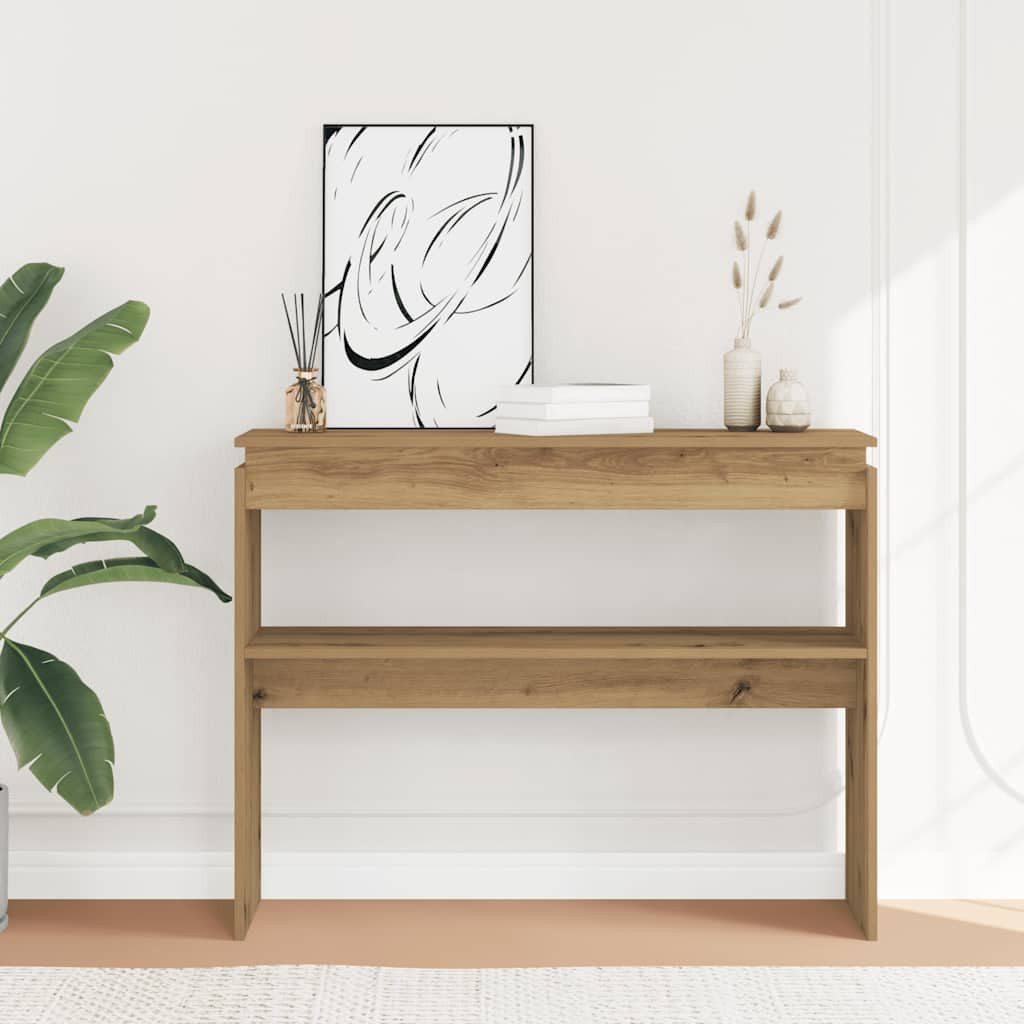 vidaXL Beistelltisch Konsolentisch Artisan-Eiche 102x30x80 cm günstig online kaufen