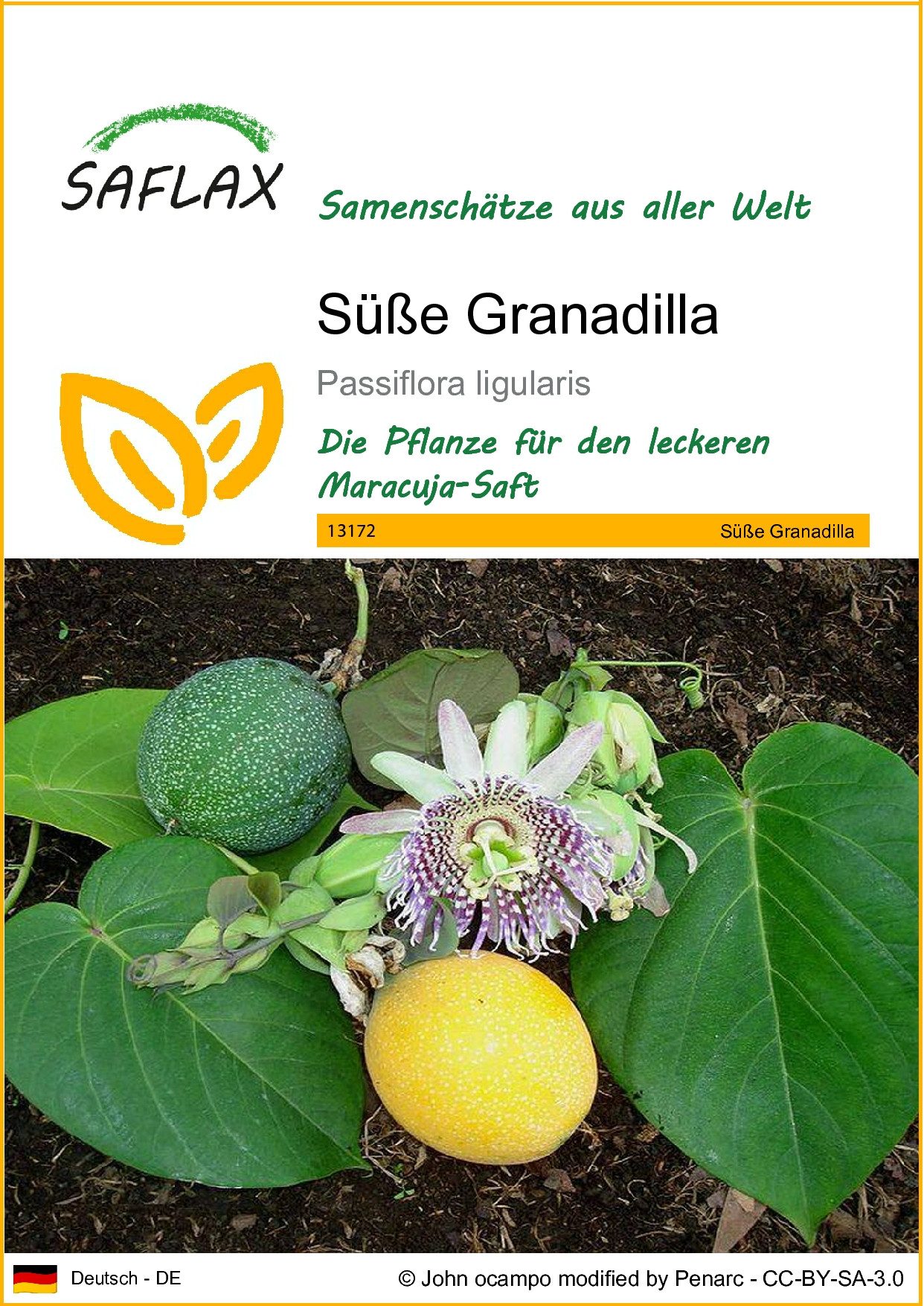 SAFLAX Blumensamen SAFLAX - Samen - Süße Granadilla