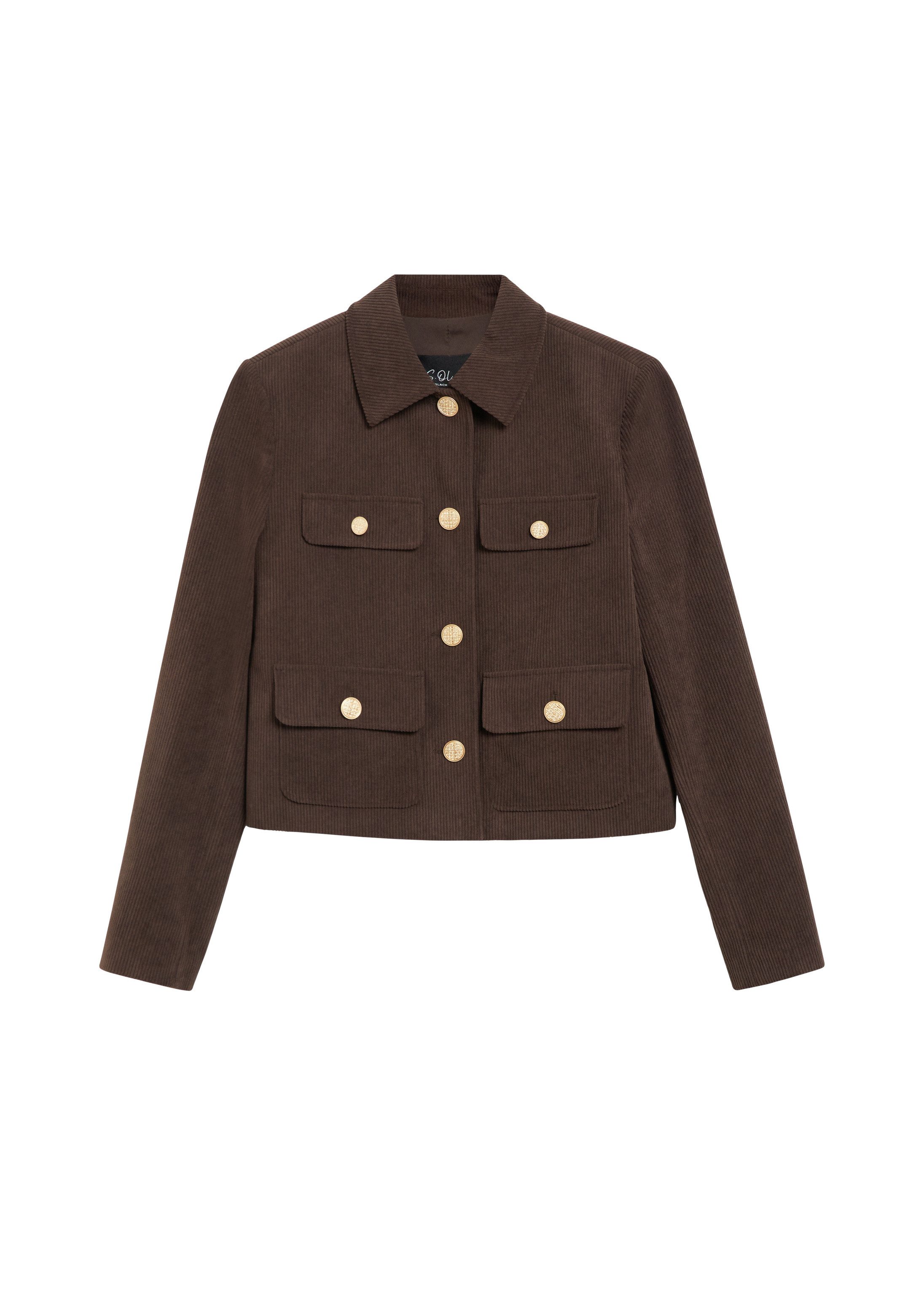 s.Oliver Funktionsjacke Indoor-Jacke Cord-Jacke mit Hemdkragen – Bild 2 von 5