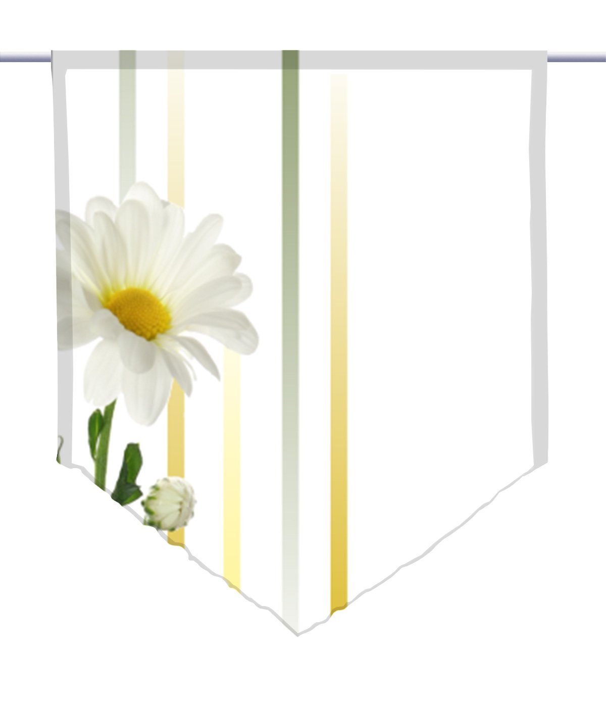 Margarete Scheibengardine linia Voile edition Scheibenhänger links, Transparent, gardinen-for-life spitz