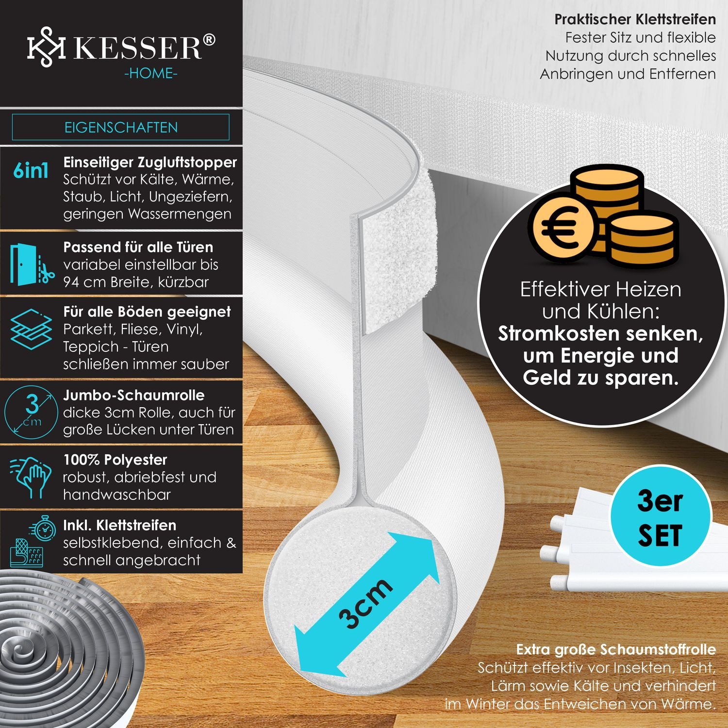 KESSER Türstopper, Zugluftstopper er Set bis günstig online kaufen